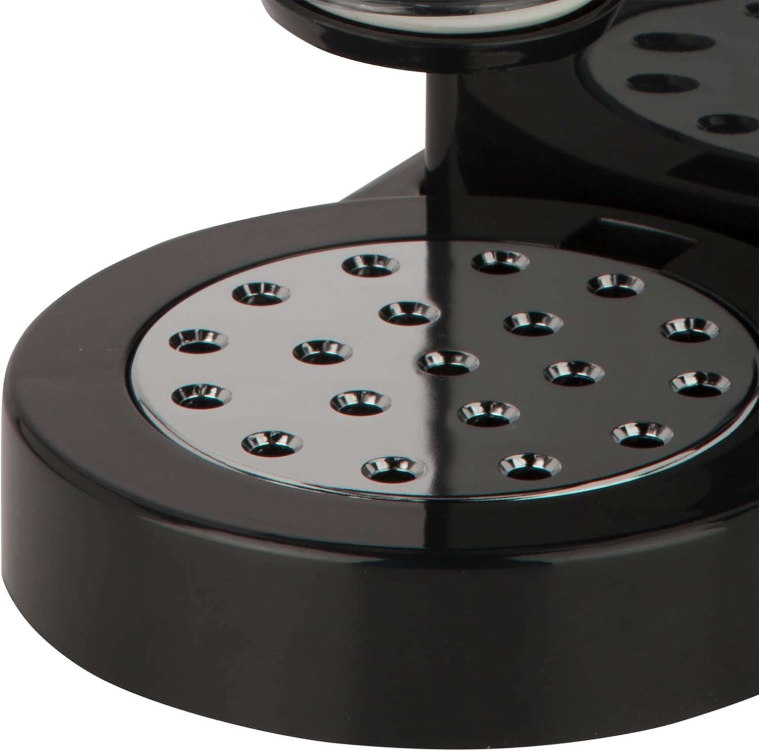 Honey-Can-Do Dry Food Dispenser, Single Control, Black/Chrome
