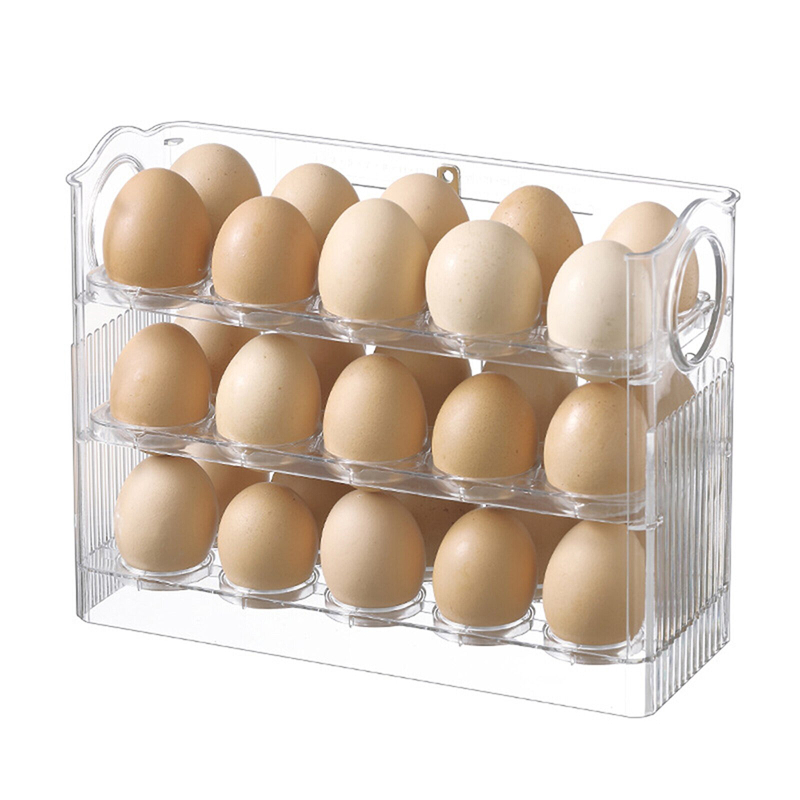 Kitchen Flip-Type Egg Storage Rack Fridge Organizer Creative Egg Holder Box