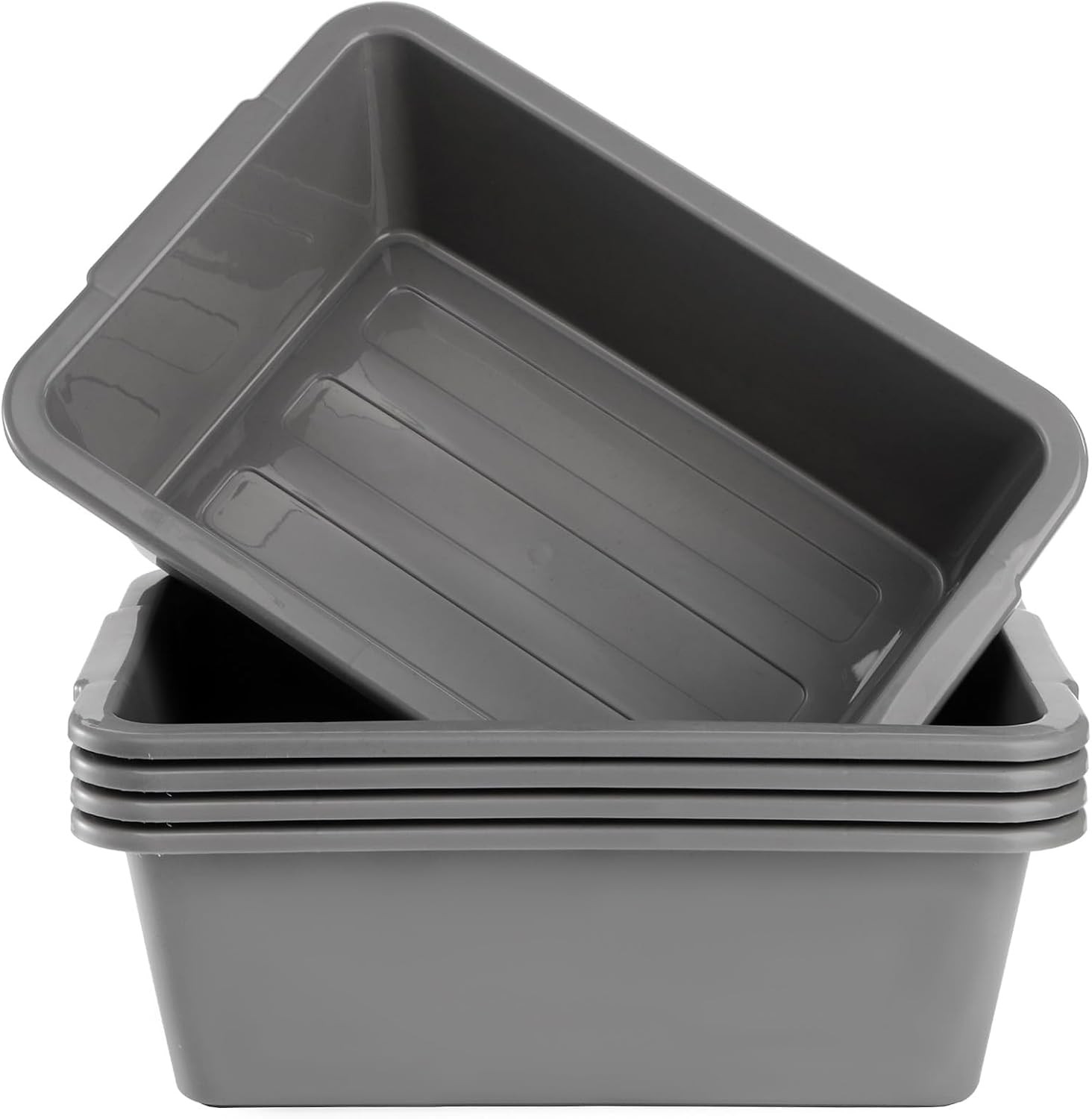 5 Pack Commercial Bus Tub Box Tote Dish Tray Storage Restaurant Food Garden Set