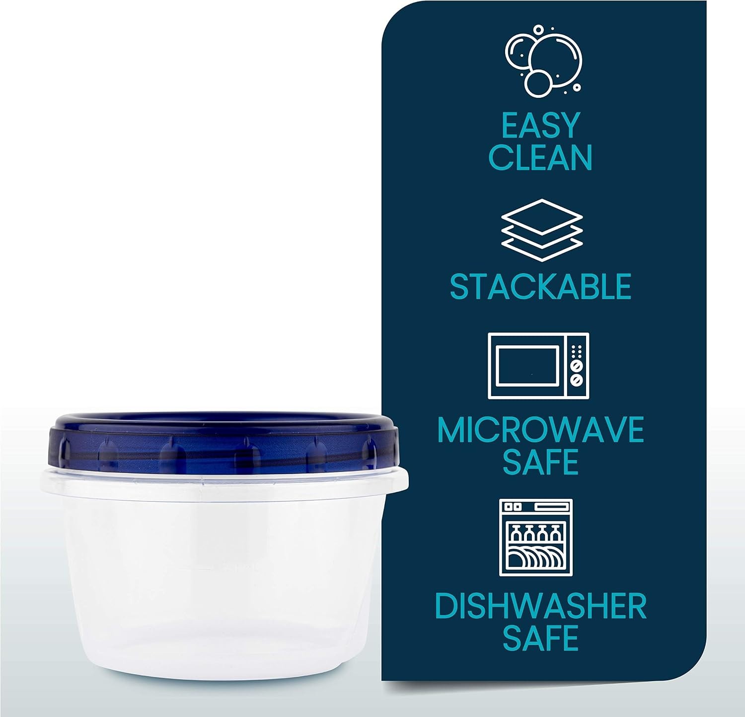 Leak-Resistant Twist Top Deli Containers 16oz – 120 Pack