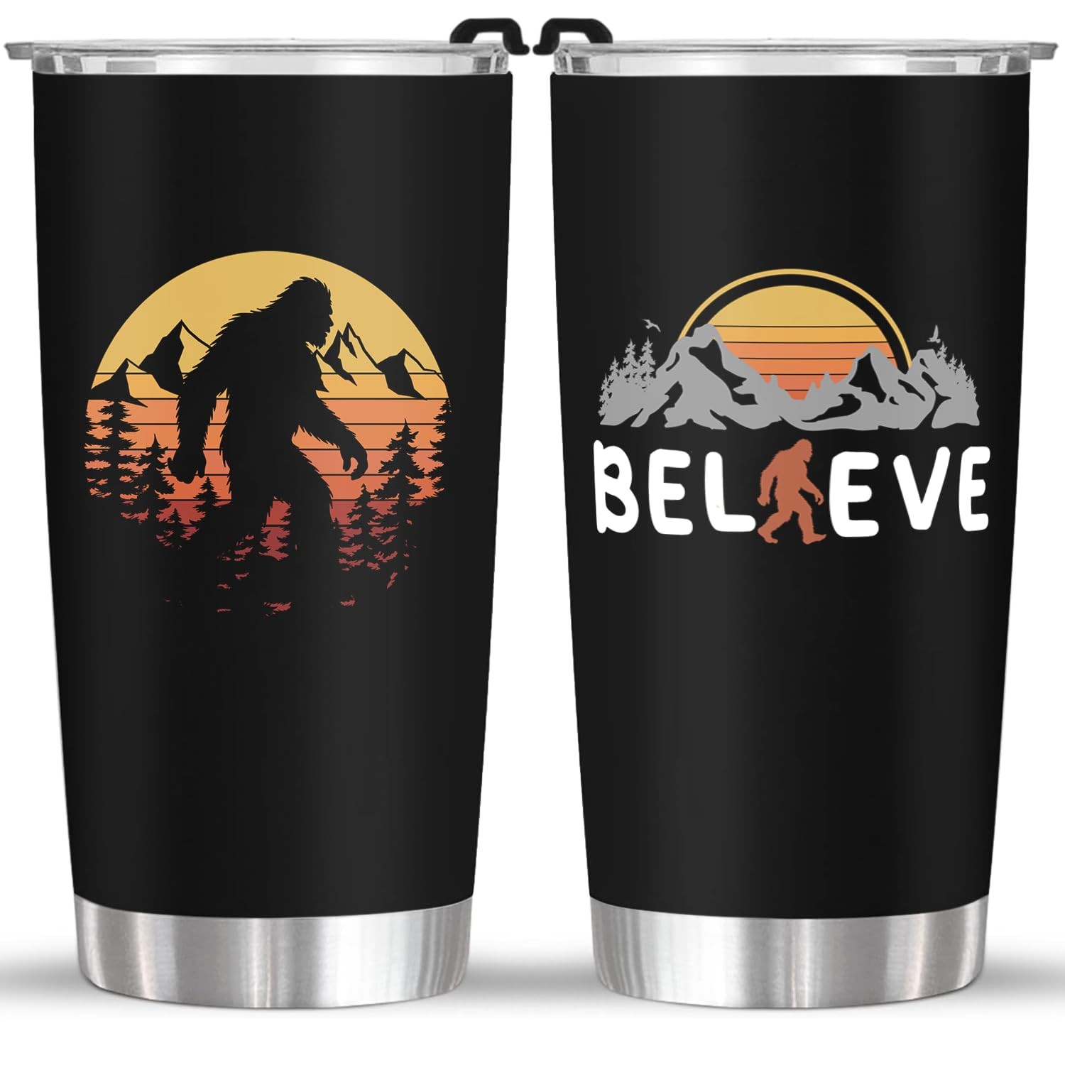 Frooblequirk 20 Oz Big Foot Tumbler Sasquatch Travel Cup For Men Women Funny