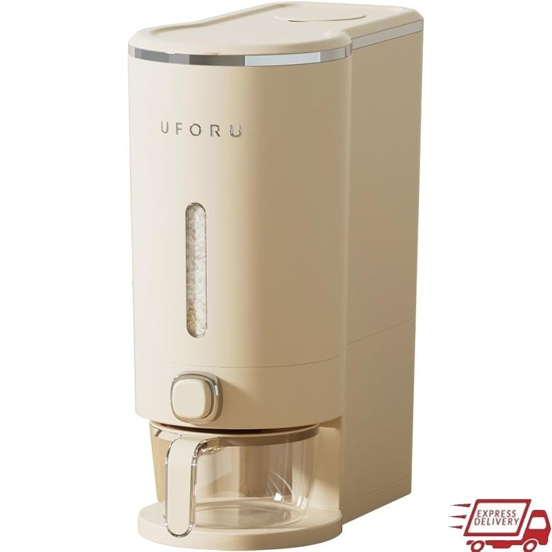 Airtight Rice Dispenser 22LB Dry Food Storage W/ Measuring Cup & Pest Control US