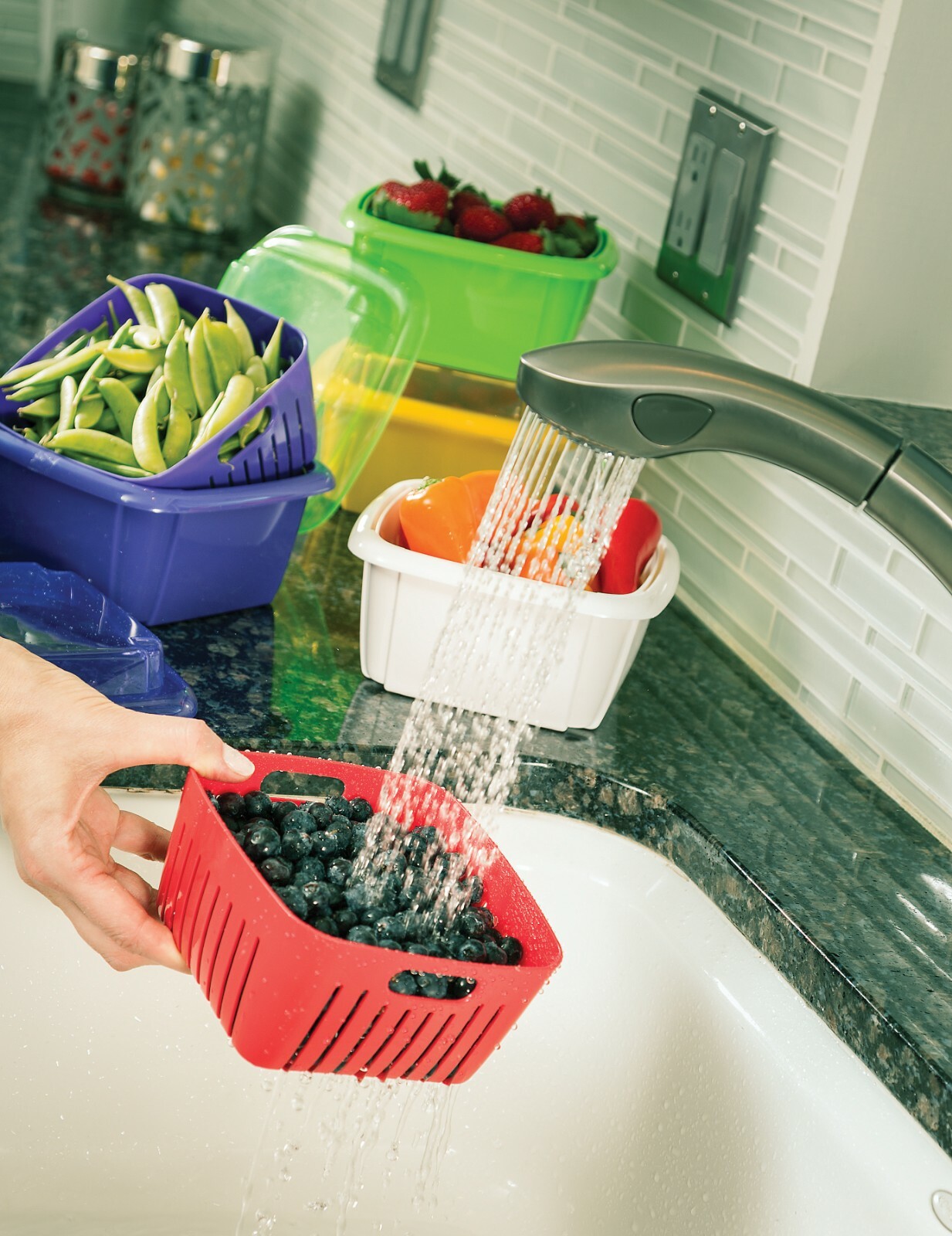 3 in 1 Berry Basket – Red