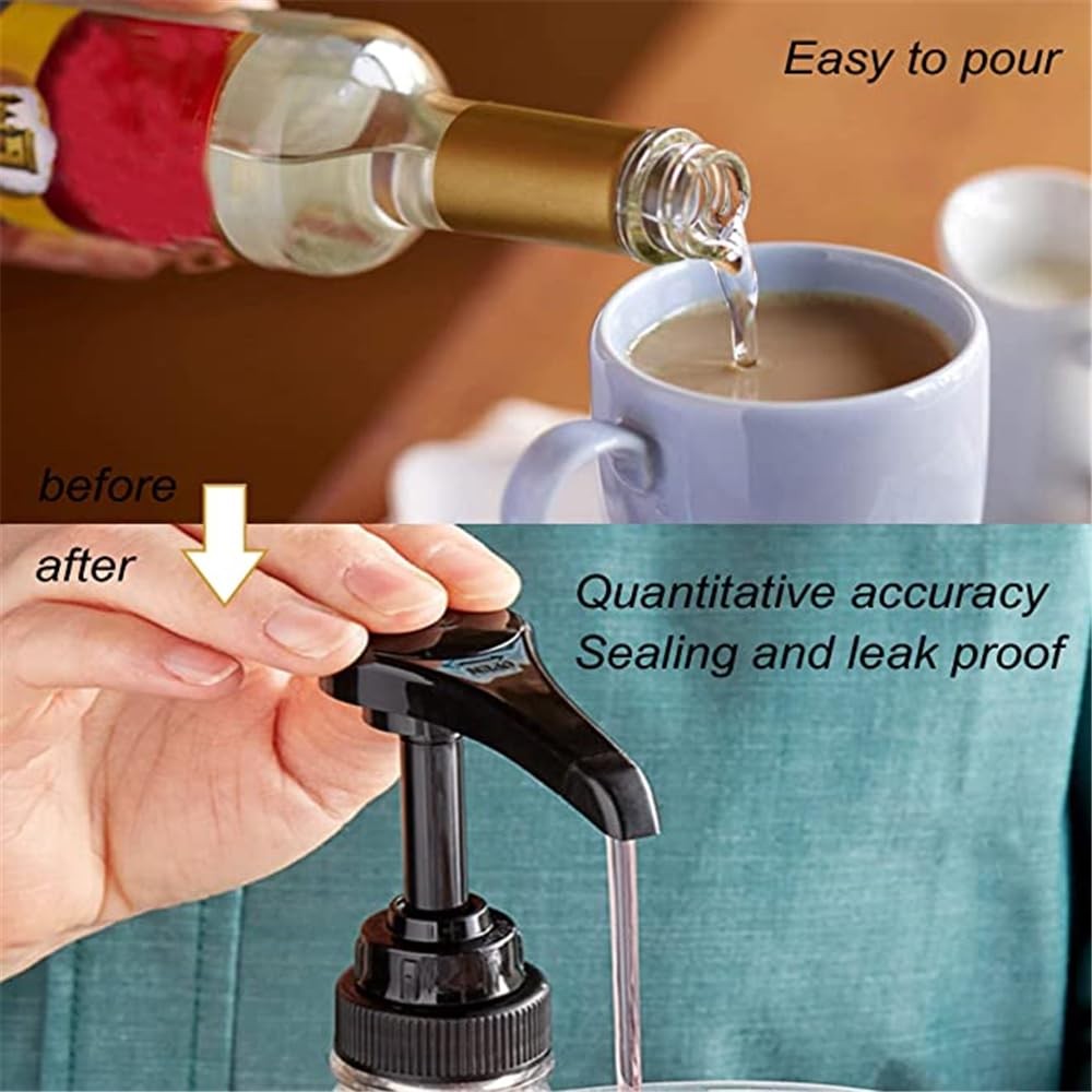 8pcs Syrup PumpsCoffee Syrup Pump Dispenser Fits 750ml-25.4 oz BottlesSyrup B…