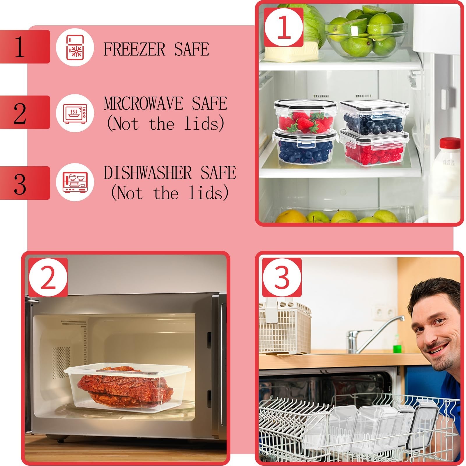 36 Pack Airtight Food Storage Containers – BPA-Free Meal Prep, Lids & Labels Inc
