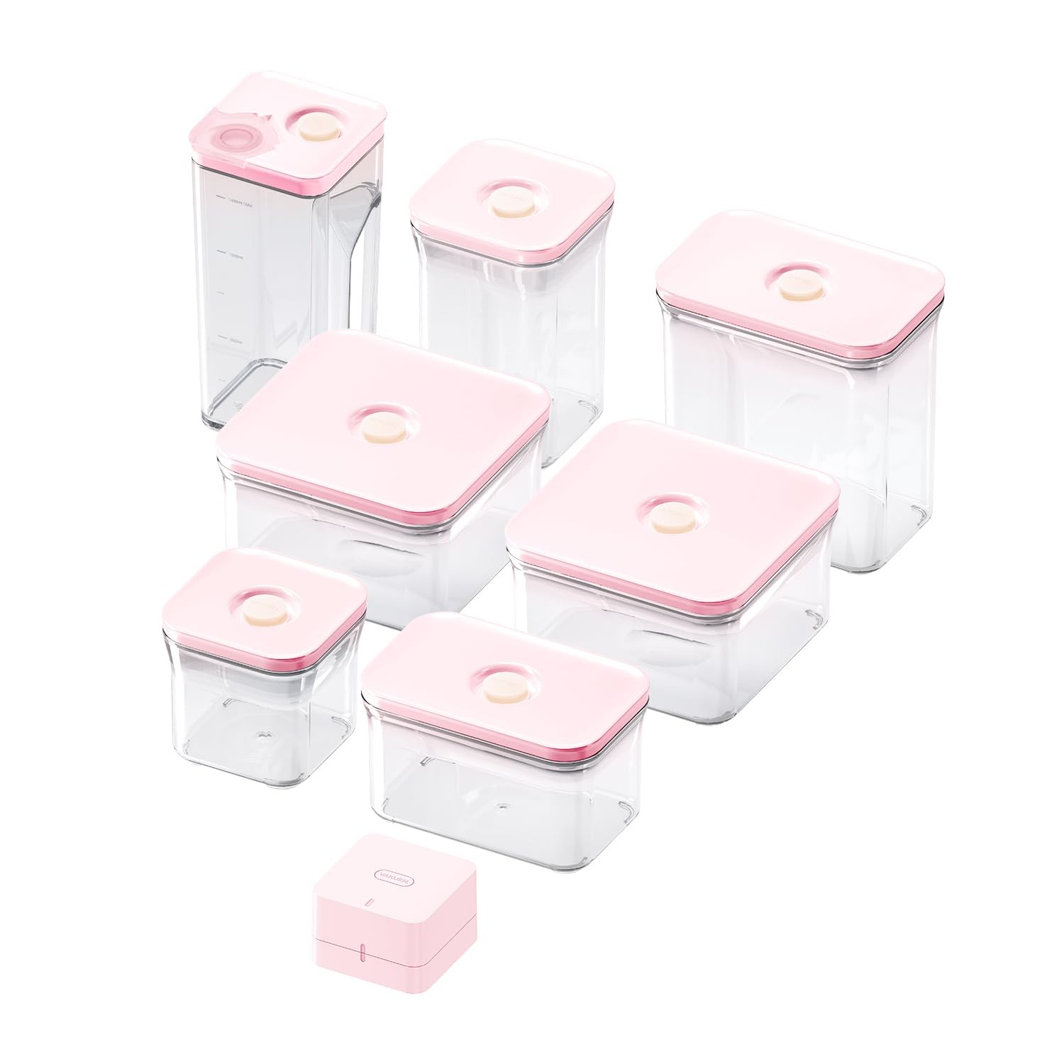 VAKUEN Premium Airtight Food Storage Containers ROSE 8P/SET, 6pcs Container,
