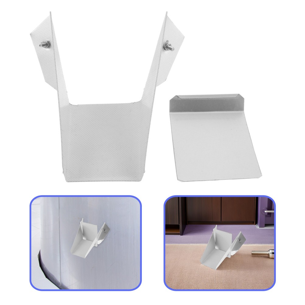 White Metal Grain Container Spout with Smooth Flow for Rice and Flour Bins