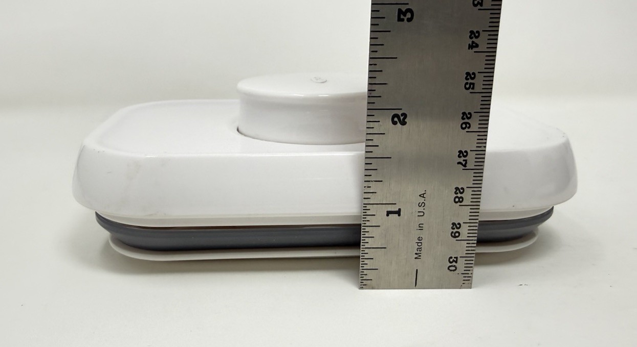 OXO POP Container Replacement Lid RoundPush Button Rubber Gasket Rectangle 4”x6”