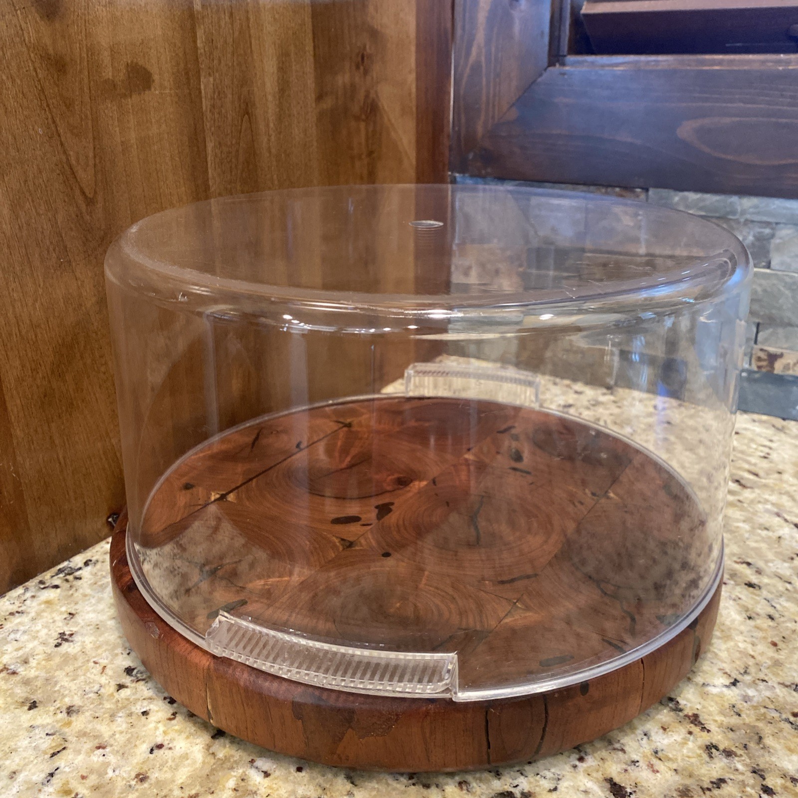 Precidio ~Clear ~Cake~Dessert~Container~Melamine~Plate With Dome~Round~Durable