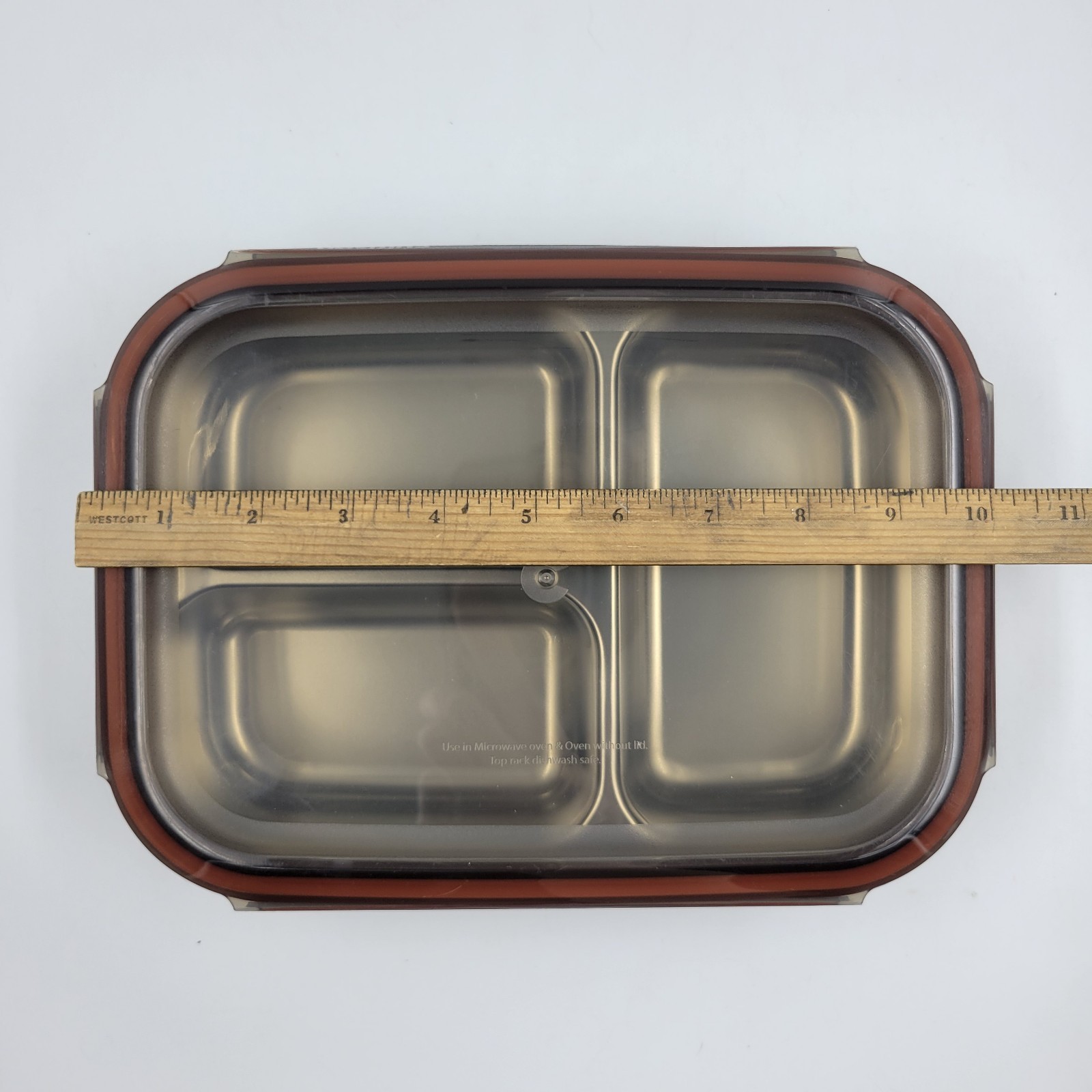 Cuitisan Cromosteel Stainless Steel Microwave Safe Metal Food Container 900ml