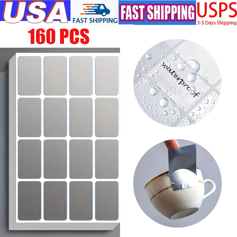 100PCS Removable Food Freezer Labels Self-Adhesive Storage Stickers 1.5 x 0.8