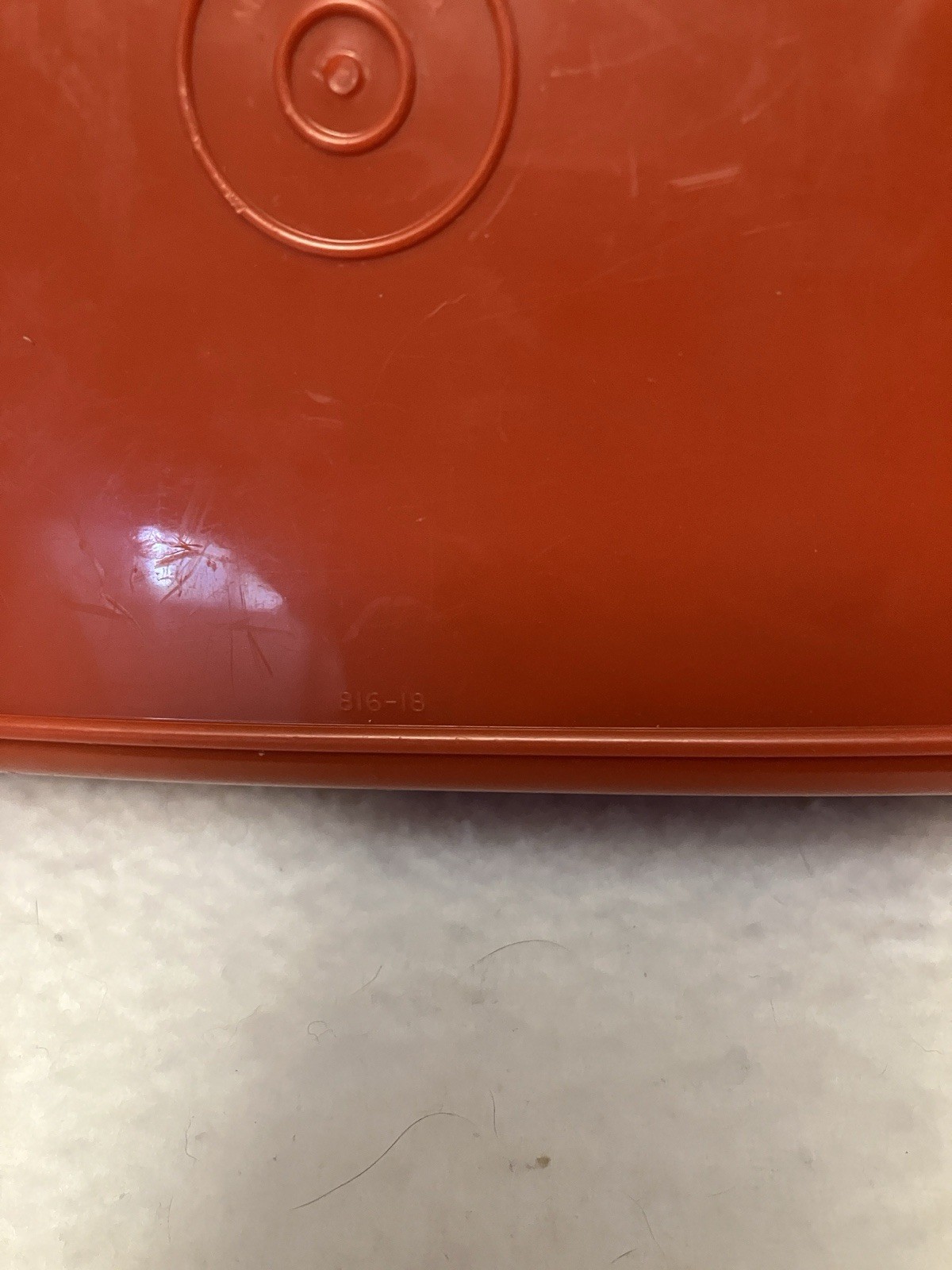 Lot Of 5 VTG Tupperware Food Storage Rectangle Containers Red Clear Blue