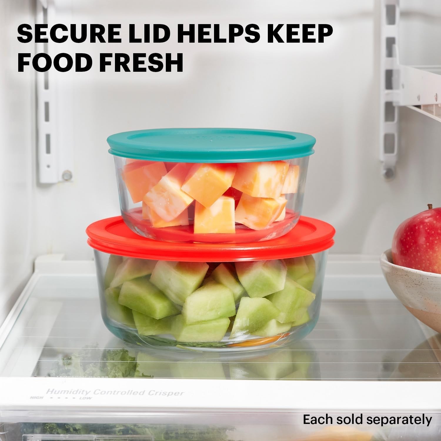 Space-Saving 8-Pack Small Glass Food Containers – 1 & 2 Cups, Microwave Safe