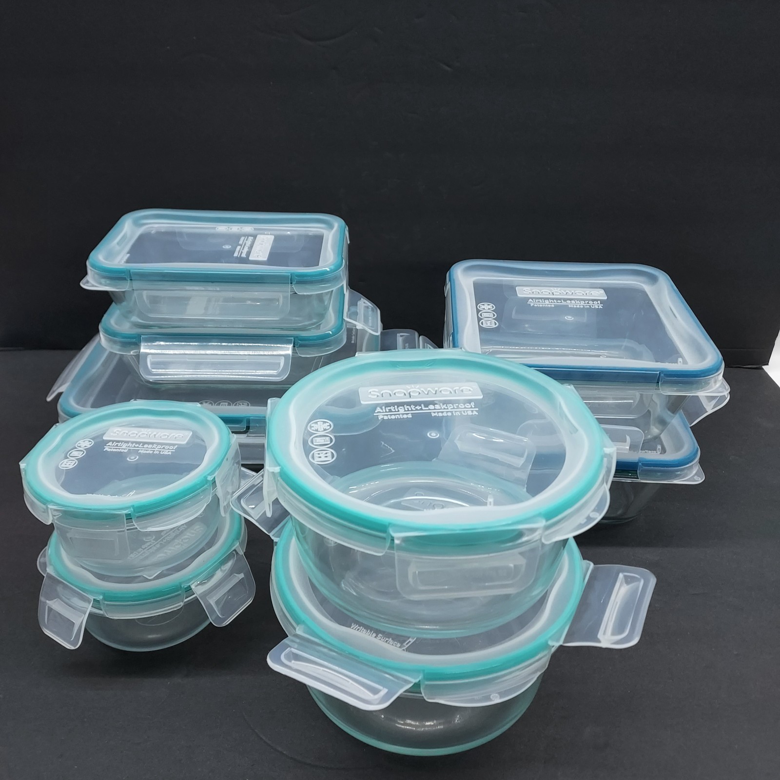 Snapware Pure Pyrex 18-Piece Glass Food Storage Complete Set 1103106 w/ Box