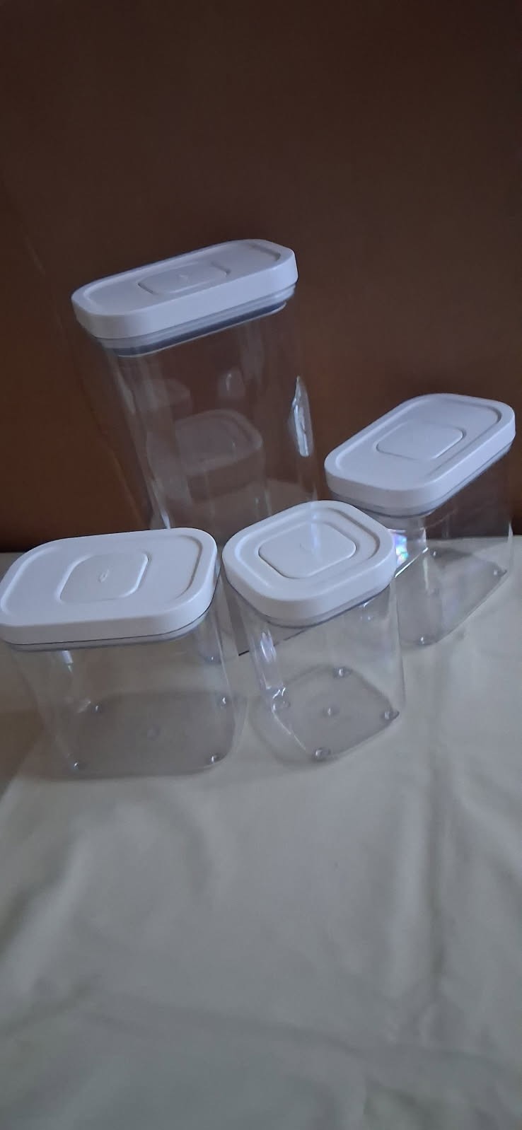 SET OF 4 OXO Good Grips Airtight POP Containers Cereal – 1.1 qt, 2-1.8qt, 3.7 qt