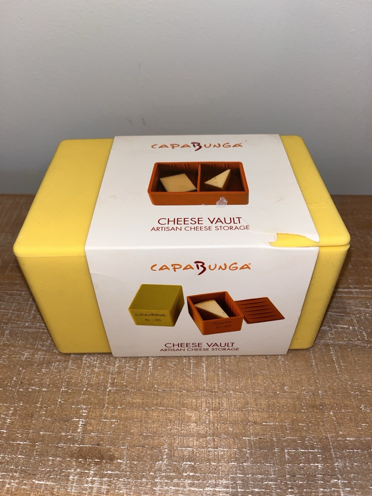 NEW CapaBunga Cheese Vault Yellow Cheese Storage Brand New