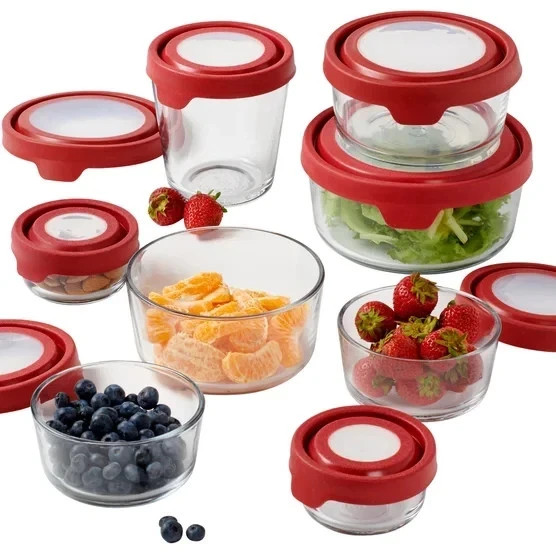 Anchor Hocking TrueSeal 16 Piece Glass Food Storage Containers BPA Free Bowls
