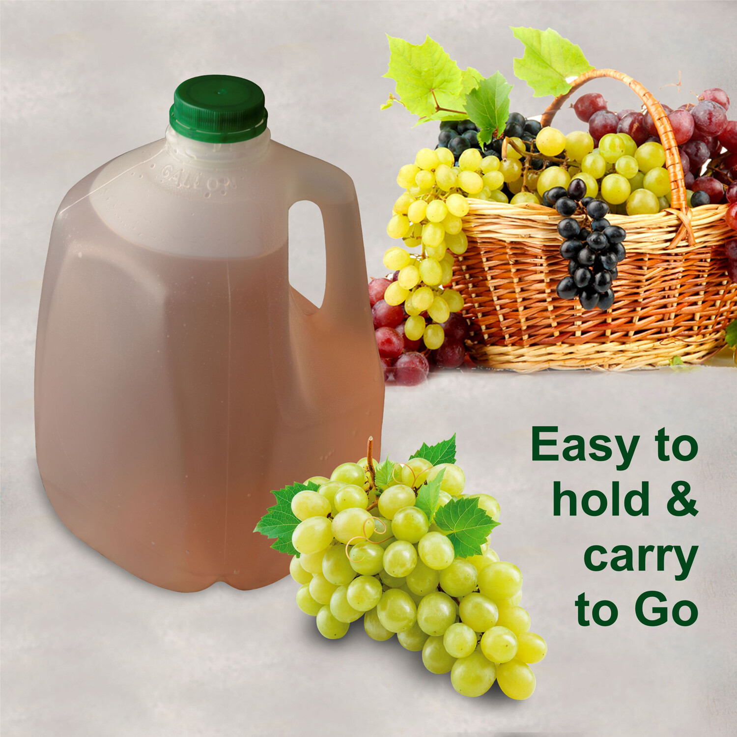 128oz Empty Plastic Juice Bottles with Tamper Evident Caps Freezer Safe 48 pcs