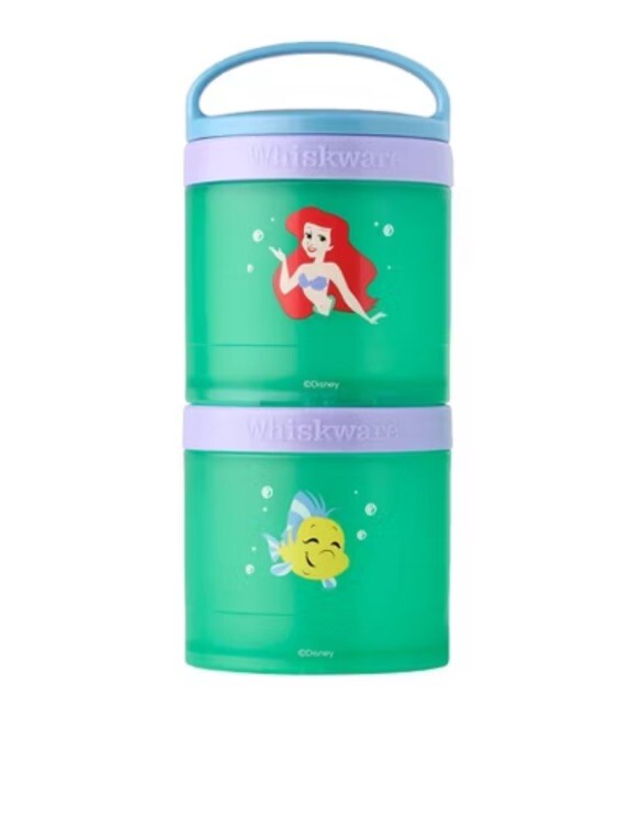 Disney Princess 2 Stackable Snack Cups Container for Kids.