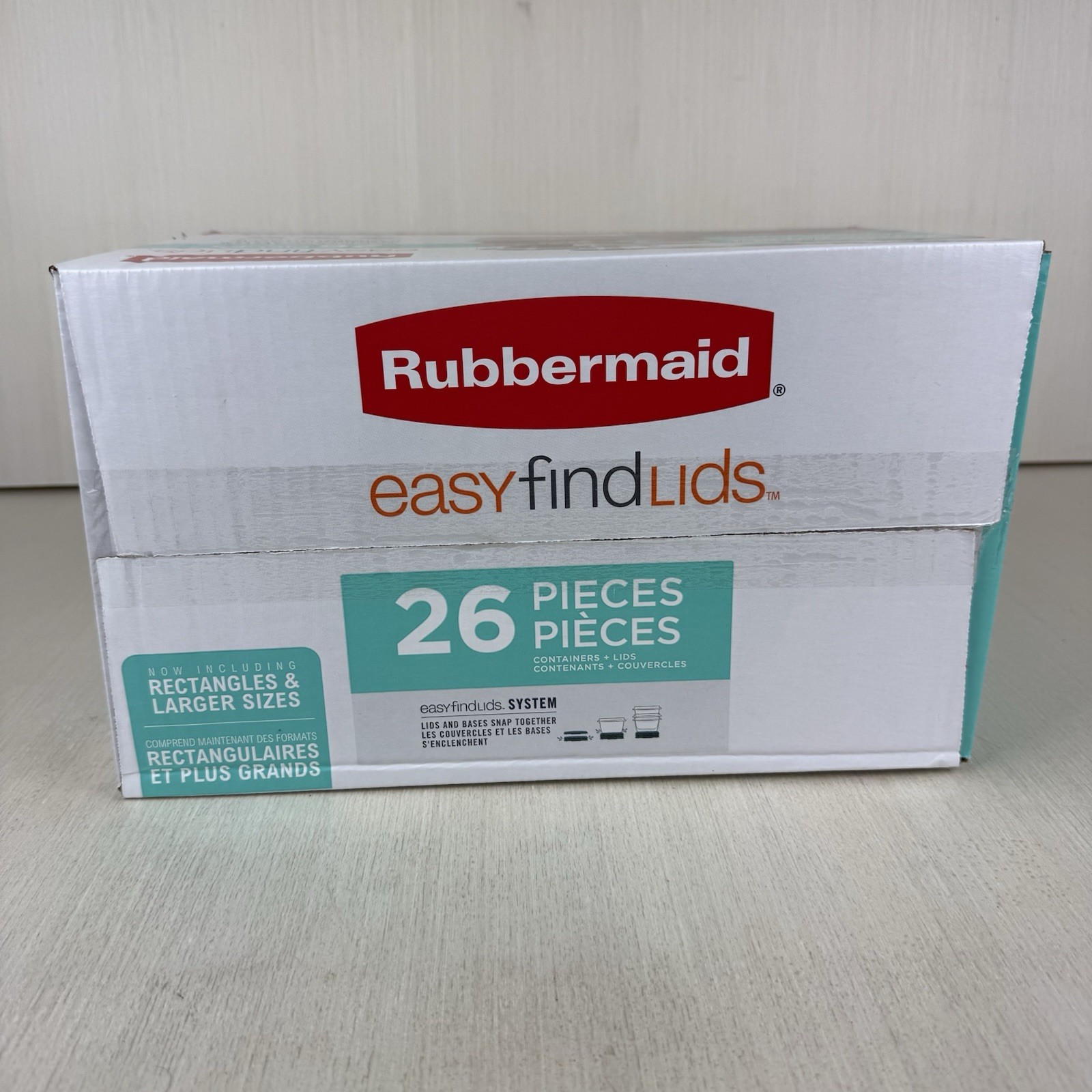 Rubbermaid Easy Find Lids Food Storage Container Set 26 Piece Blue Spruce New!