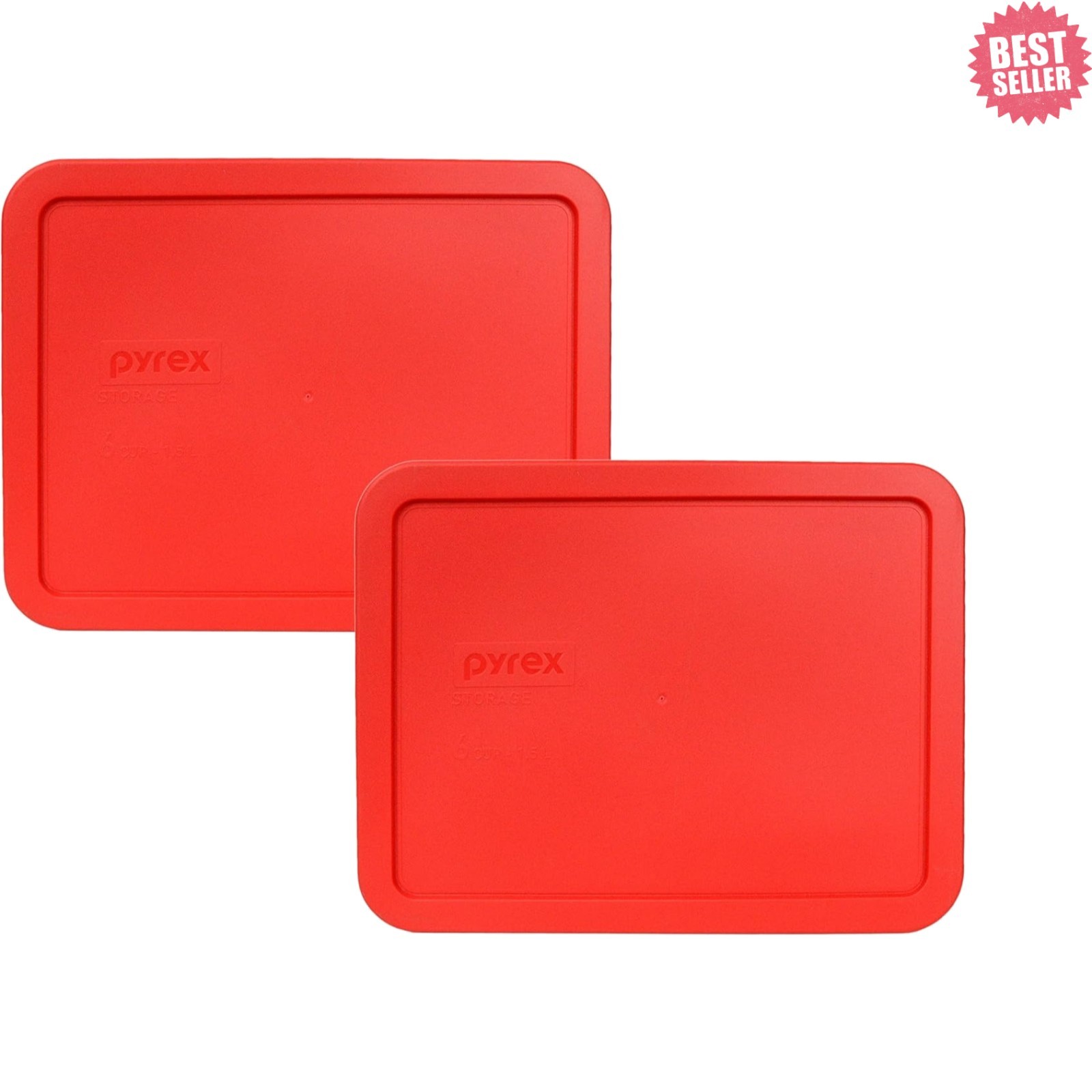7211-PC Red Food Storage Replacement Lids 2-Pack – Microwave & Dishwasher Safe