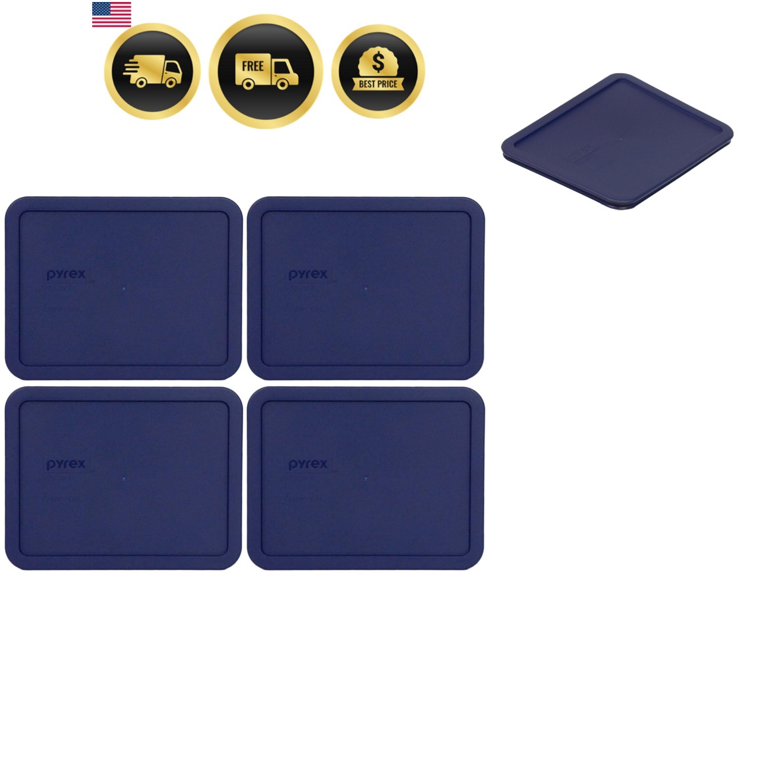 7211-PC 6 Cup Blue Food Storage Replacement Lid 4-Pack –