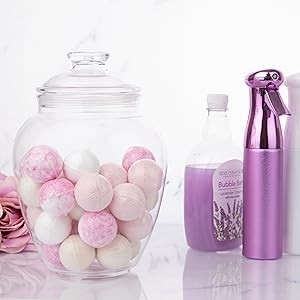 128-Ounce Candy & Cookie Jar with Lid, 1 Gallon Premium Acrylic Clear Apothecary