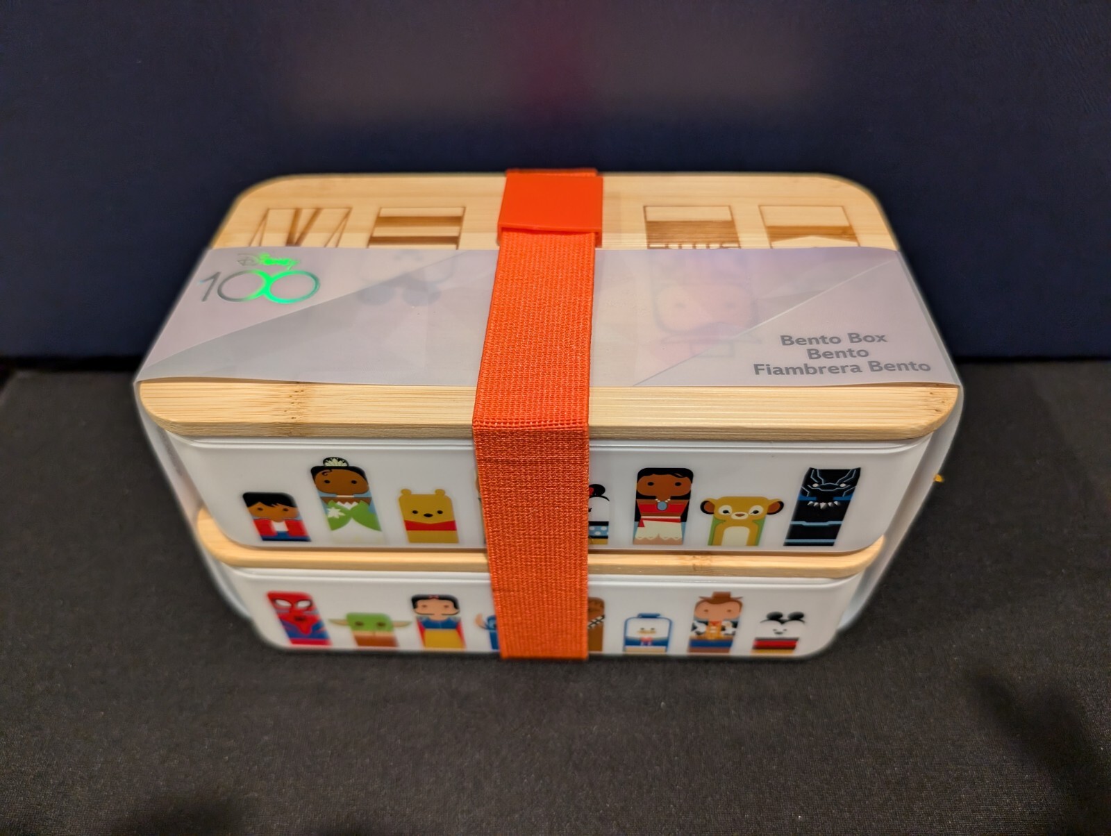 New! Disney Parks 100th Unified Characters Bento Box Set Of 2 Containers 2023