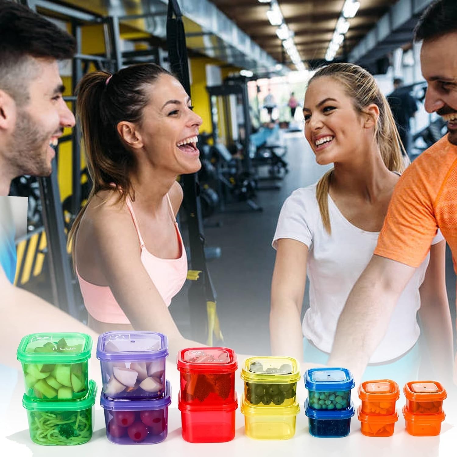 Portion Control Containers, Double Set (14 Pieces) 21 Day for Weight Loss with