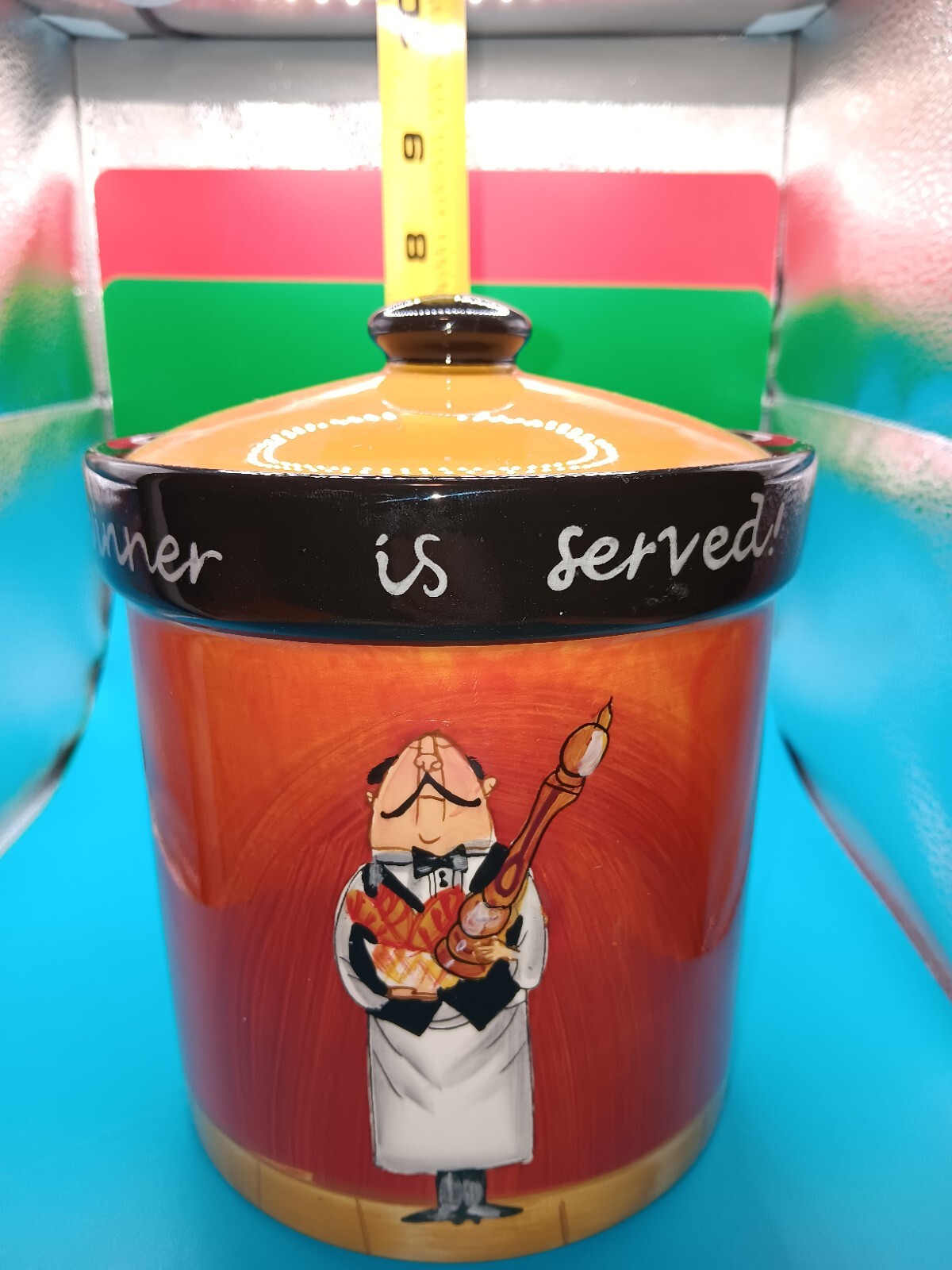 Certified International, 2 Pc. 6″ Container With Butler Design