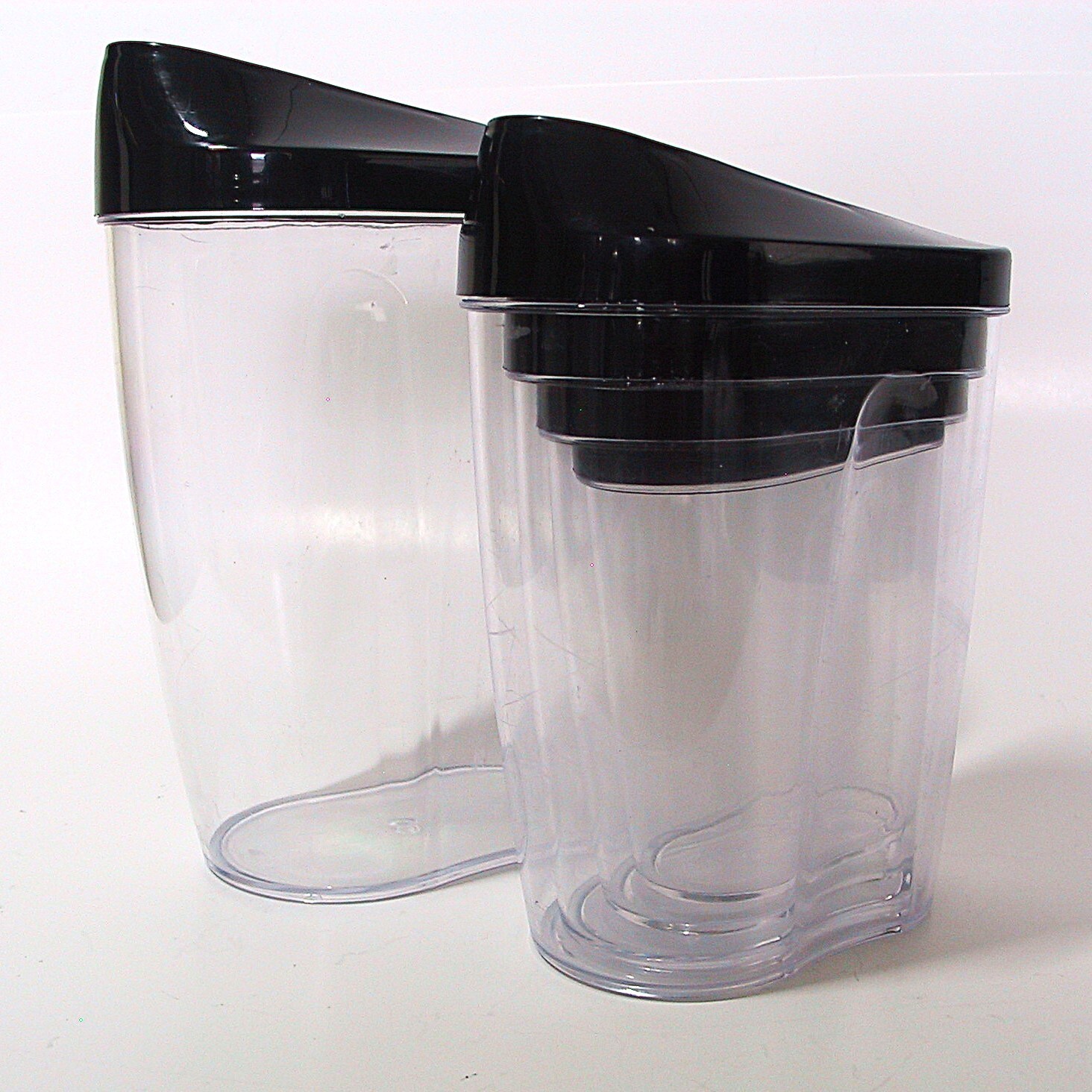 5-Piece Food Storage Container Set Black Lids – VTG Nesting Stackable BB&B Style