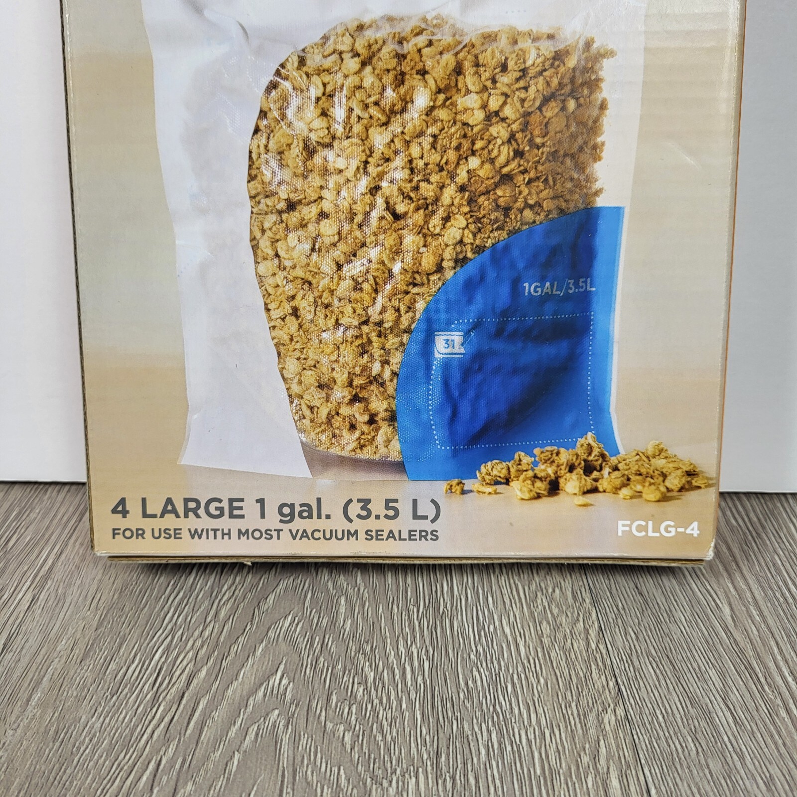 Oliso Frisper Flexible One Gallon Containers Stand Up Vacuum Storage Quantity 4