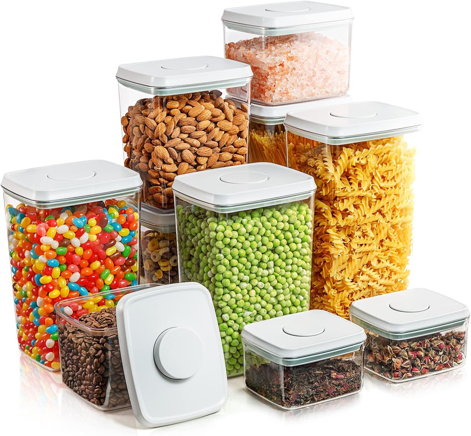 10-Piece Airtight Food Storage Containers Set – BPA-Free & Stackable