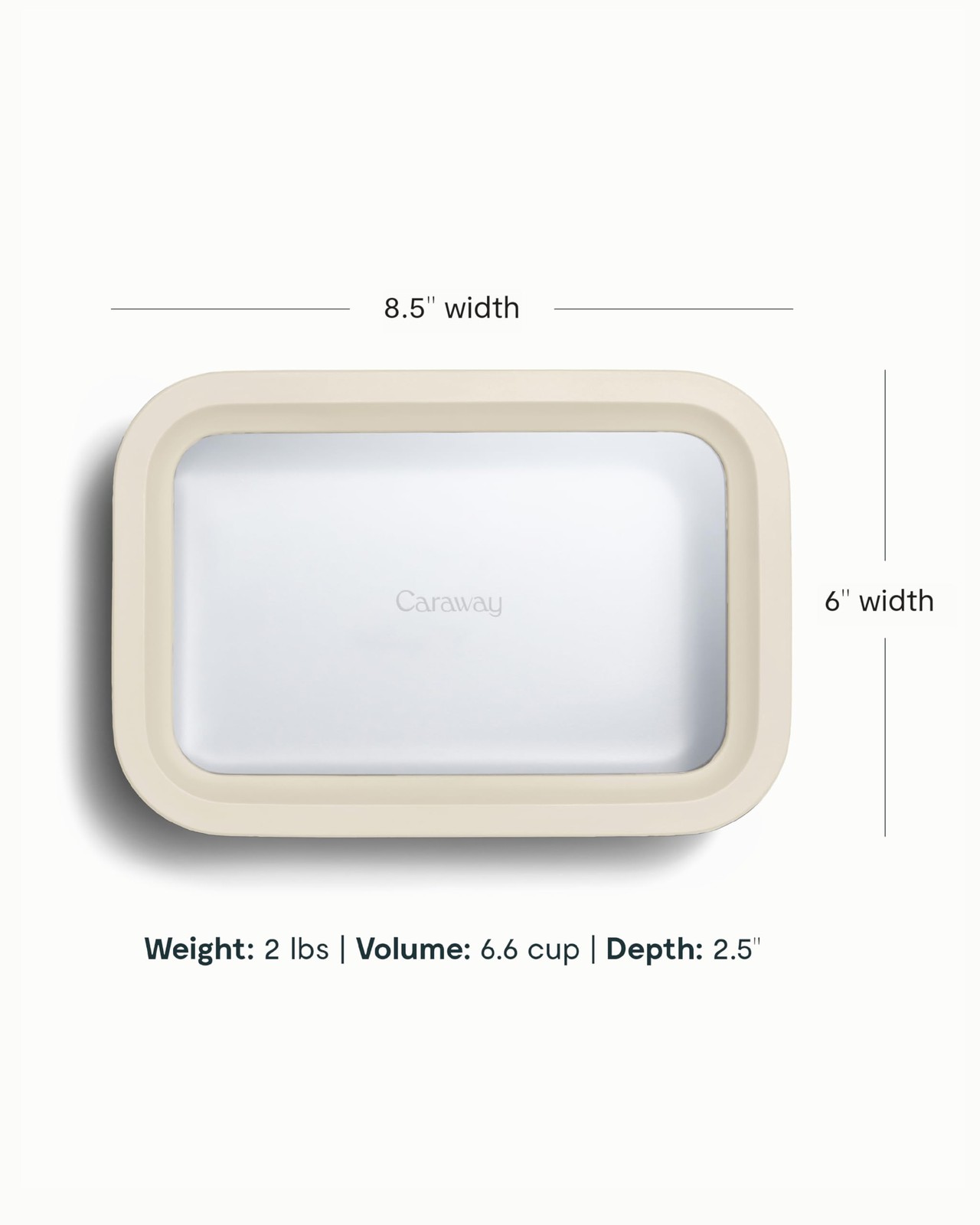Glass Food Storage – 6.6 Cup Glass Container – Ceramic Coated Food Container …