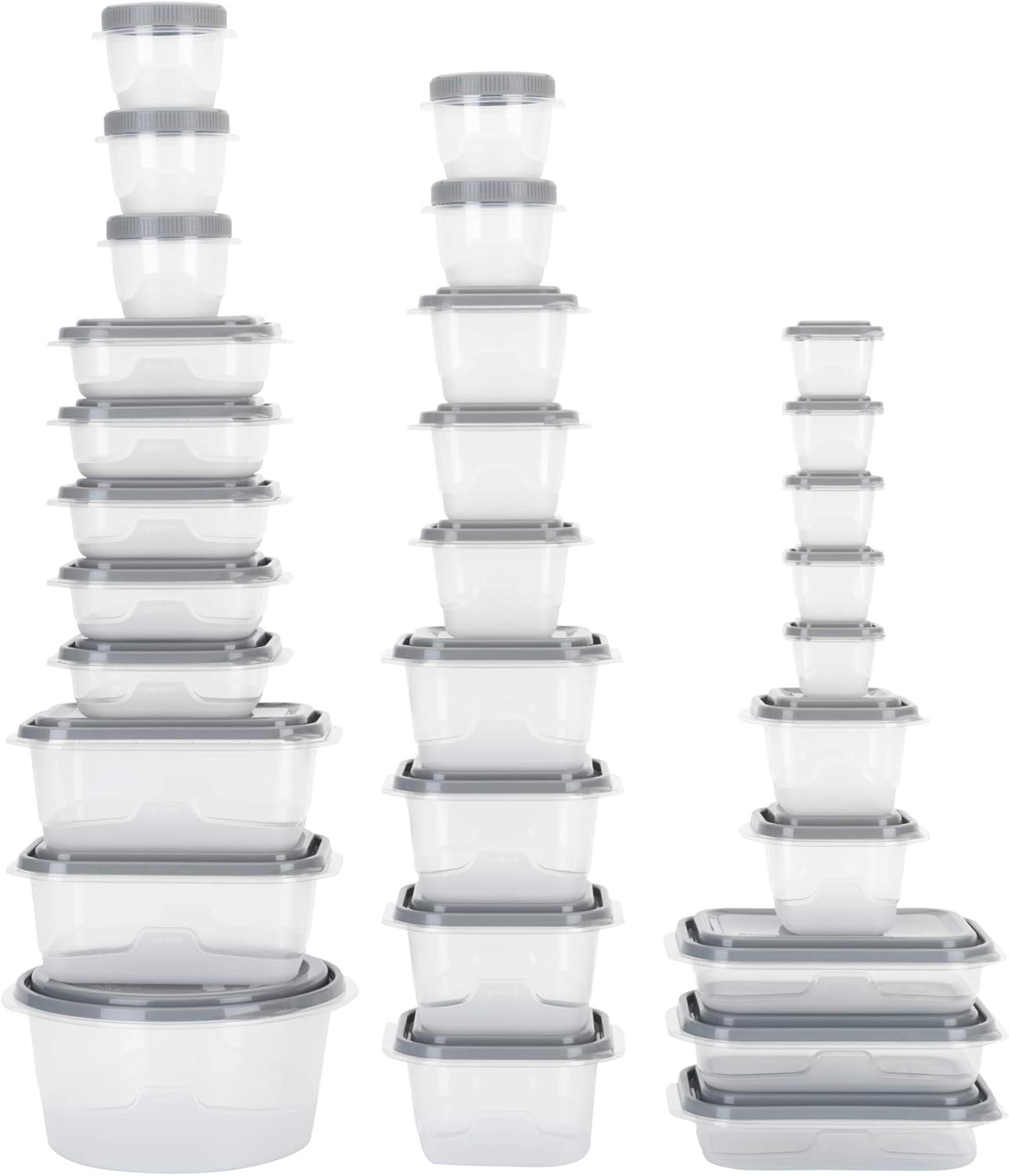 Everyware 60Pc Container Set, BPA Free – 60-Piece Food Container Set