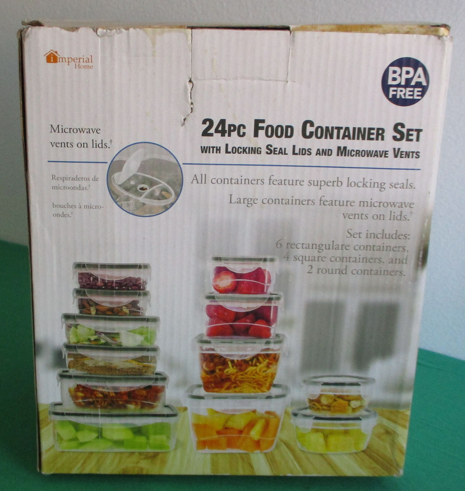 12pc Airtight Food Container Set Storage Lock Seal Lids Vent Leak Proof BPA-Free