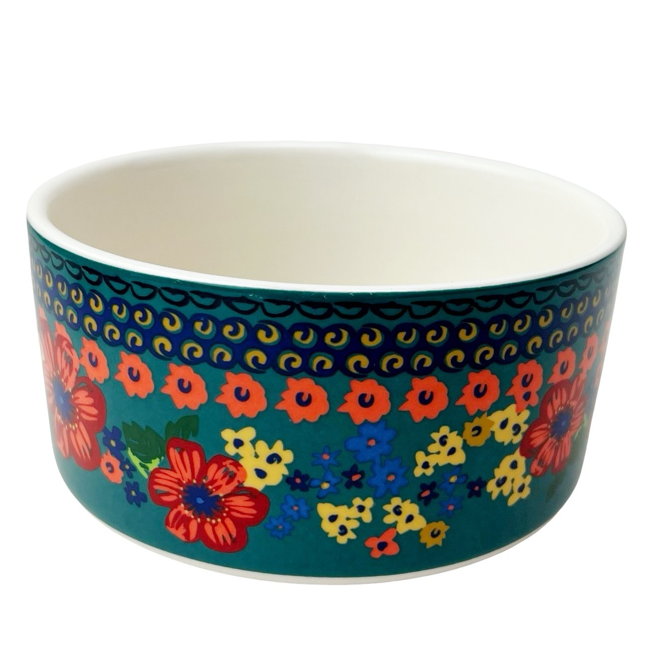 Pioneer Woman Dazzling Dahlias Ceramic Bowl Storage Small 18 oz No Lid 2.5 x 5″
