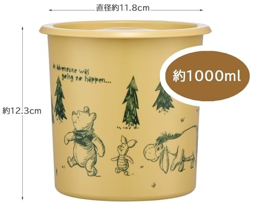 Skater SOT10-A One-Touch Seal Container Large 1000ml Winnie the Pooh Japan