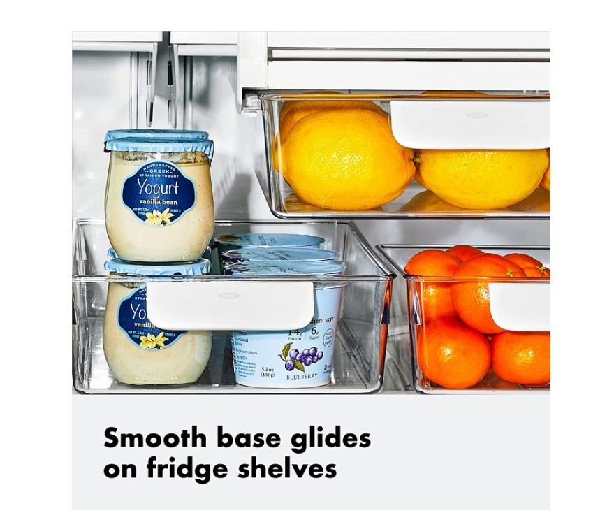 OXO Good Grips 4-Piece Refrigerator Storage Bin Starter Set