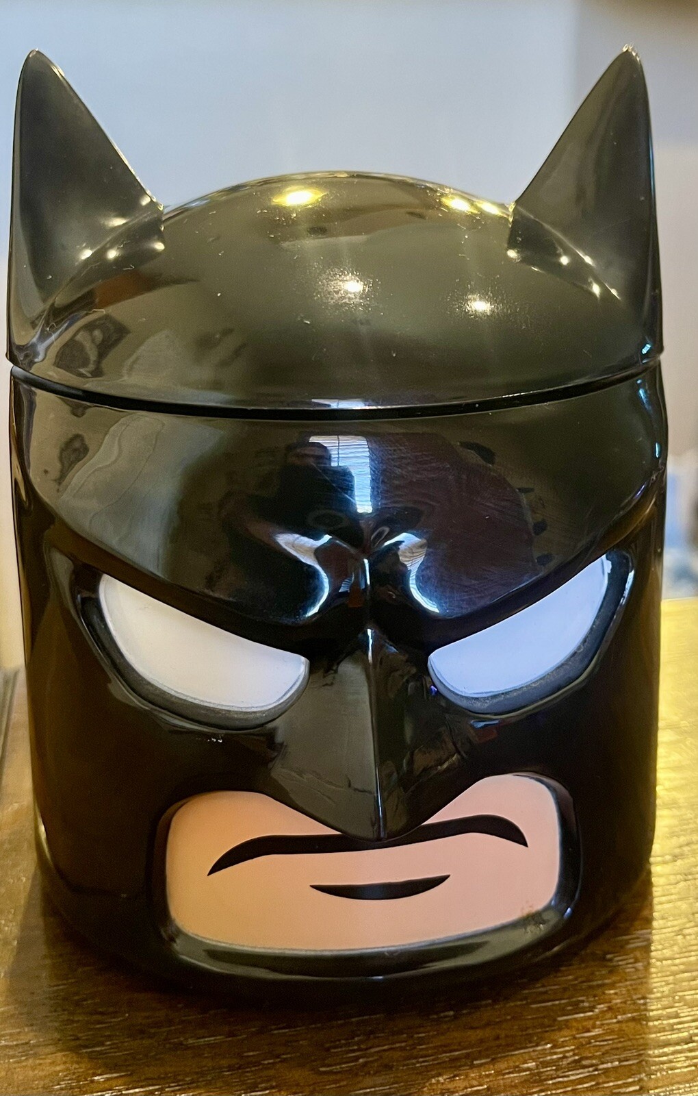 DC Batman Food Container ZAK! Designs 10.5 Oz Black Screw On Lid Hot Lunch Soup