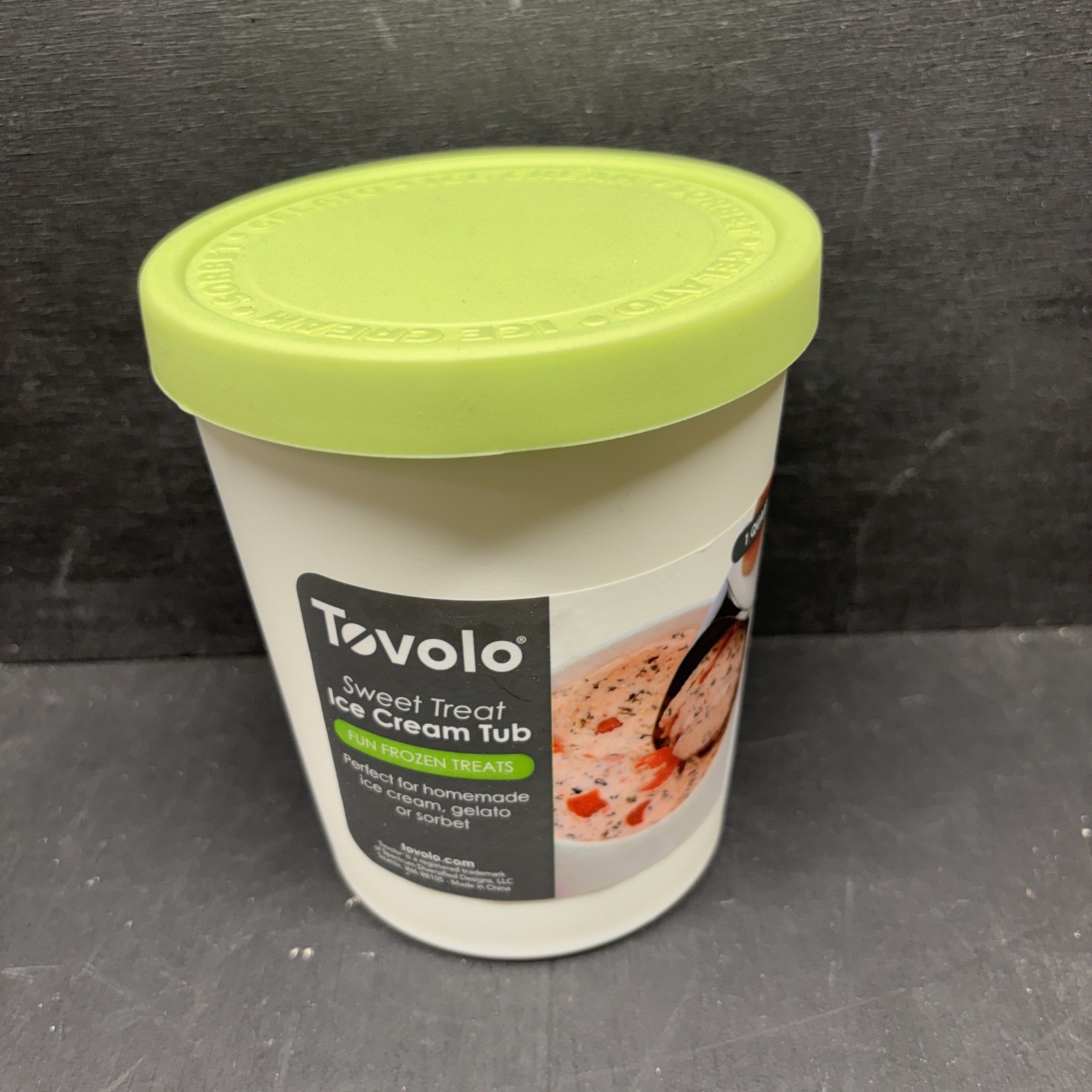 Sweet Treat, Reusable Ice Cream Container for Homemade Ice Cream, Lime