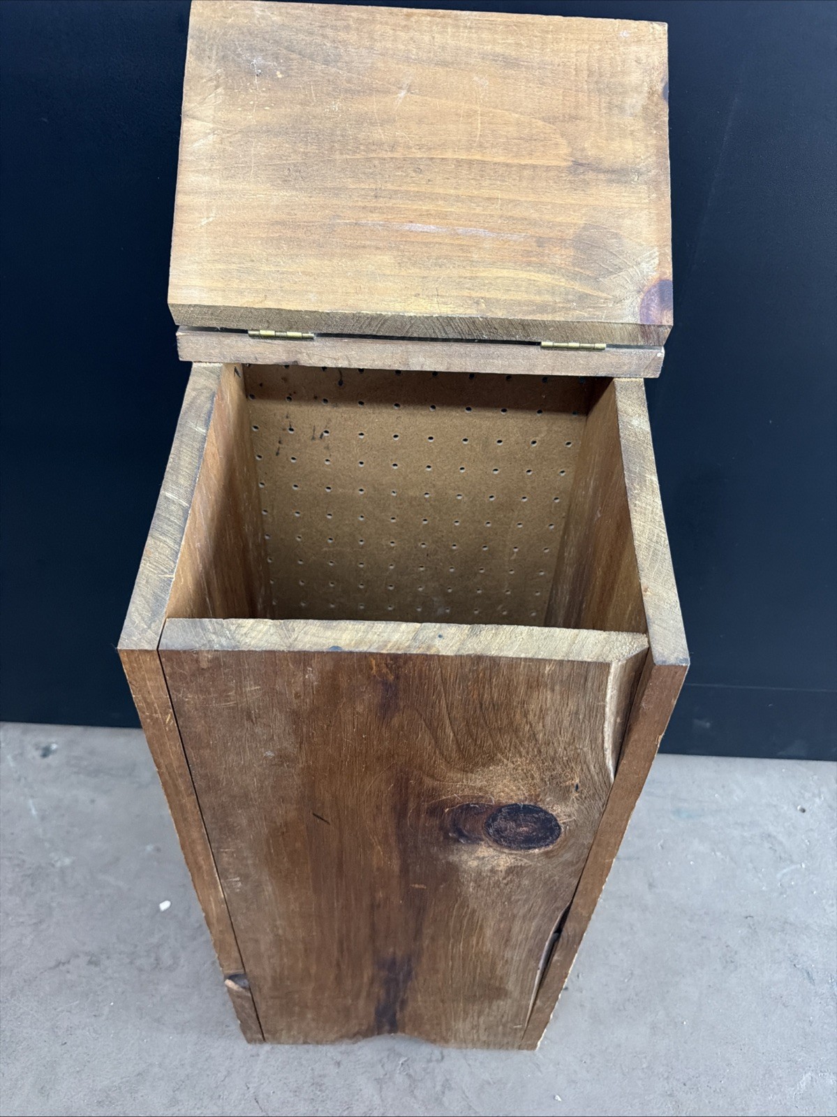 Vintage Potatoes Taters Wooden Storage Bin Farmhouse Country Wood Box