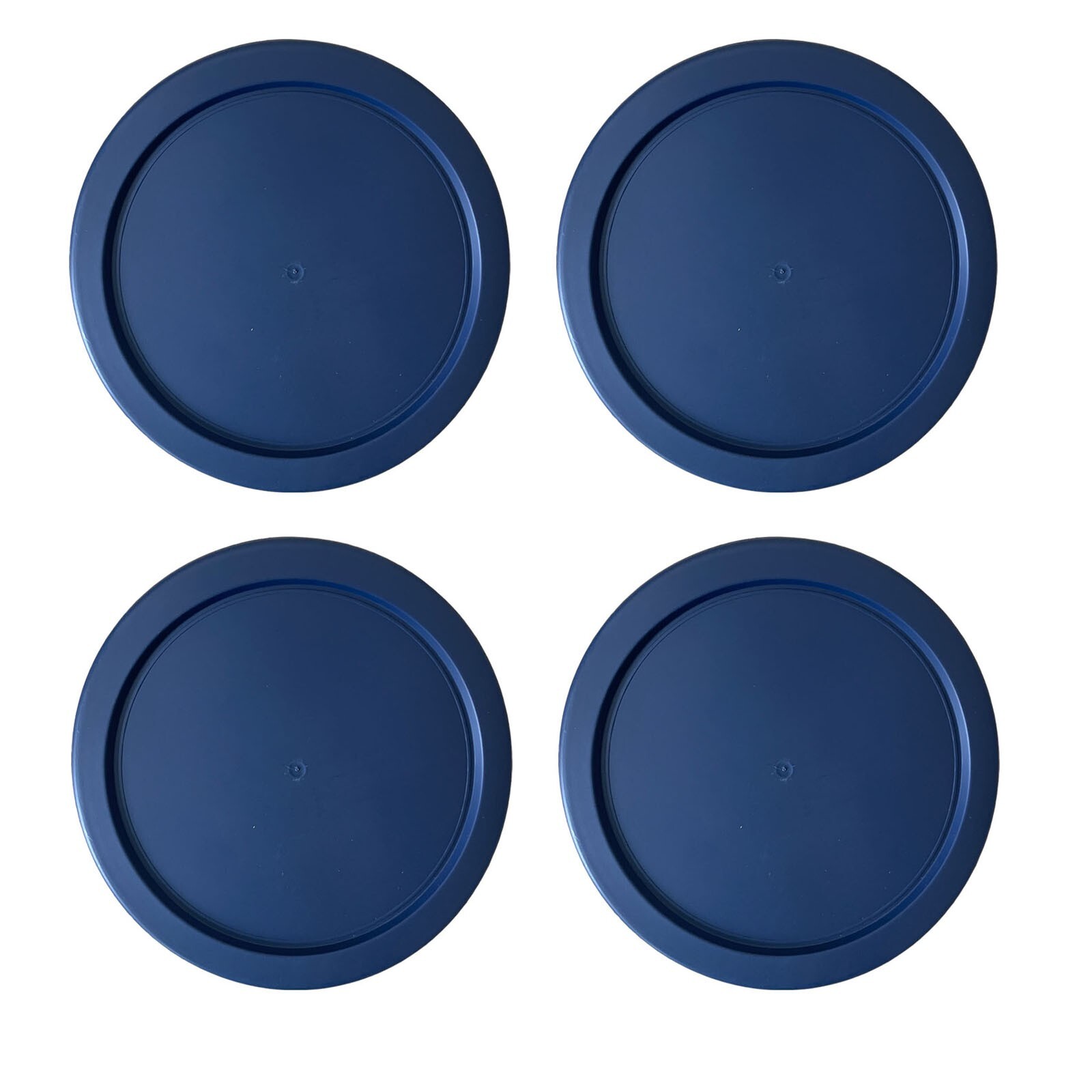 Replacement Lid for Pyrex 4-CUP Storage Cover 6″ Bowl 7201-PC Navy (4-Pack)