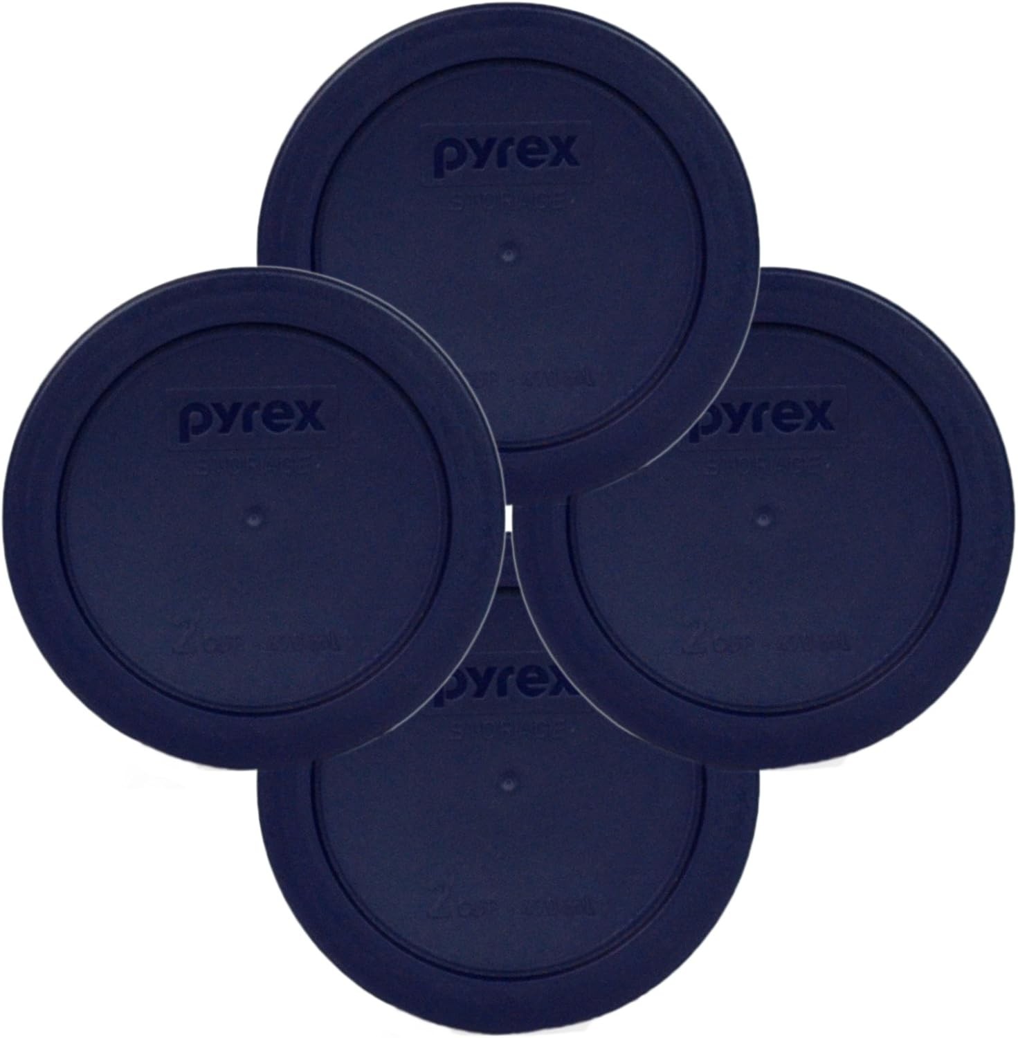 7200-PC 2-Cup Blue Food Storage Replacement Lid 4-Pack Made in USA