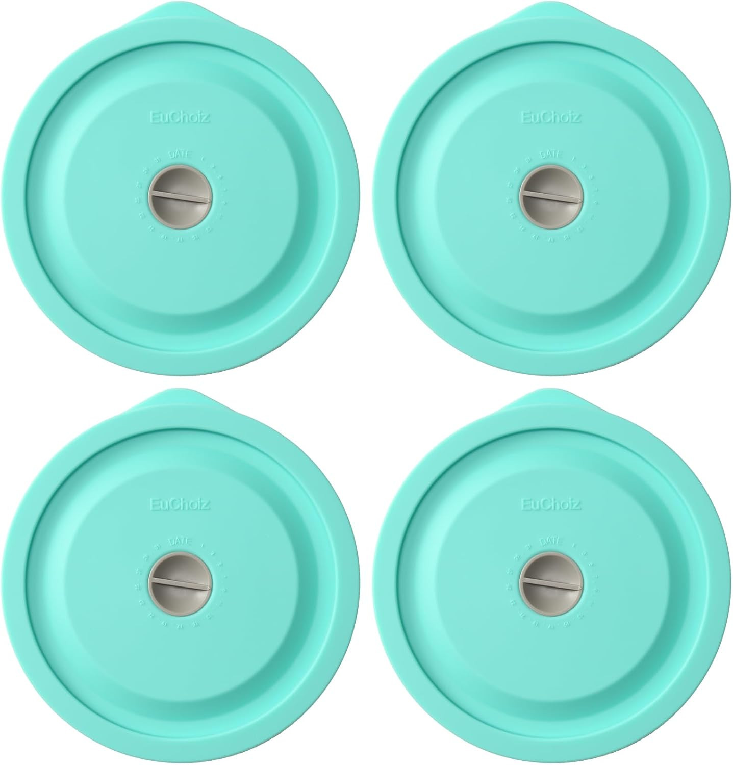 Replacement Lids for Pyrex 7200-PC 2 Cup, Silicone Round Storage Cover Lid for A