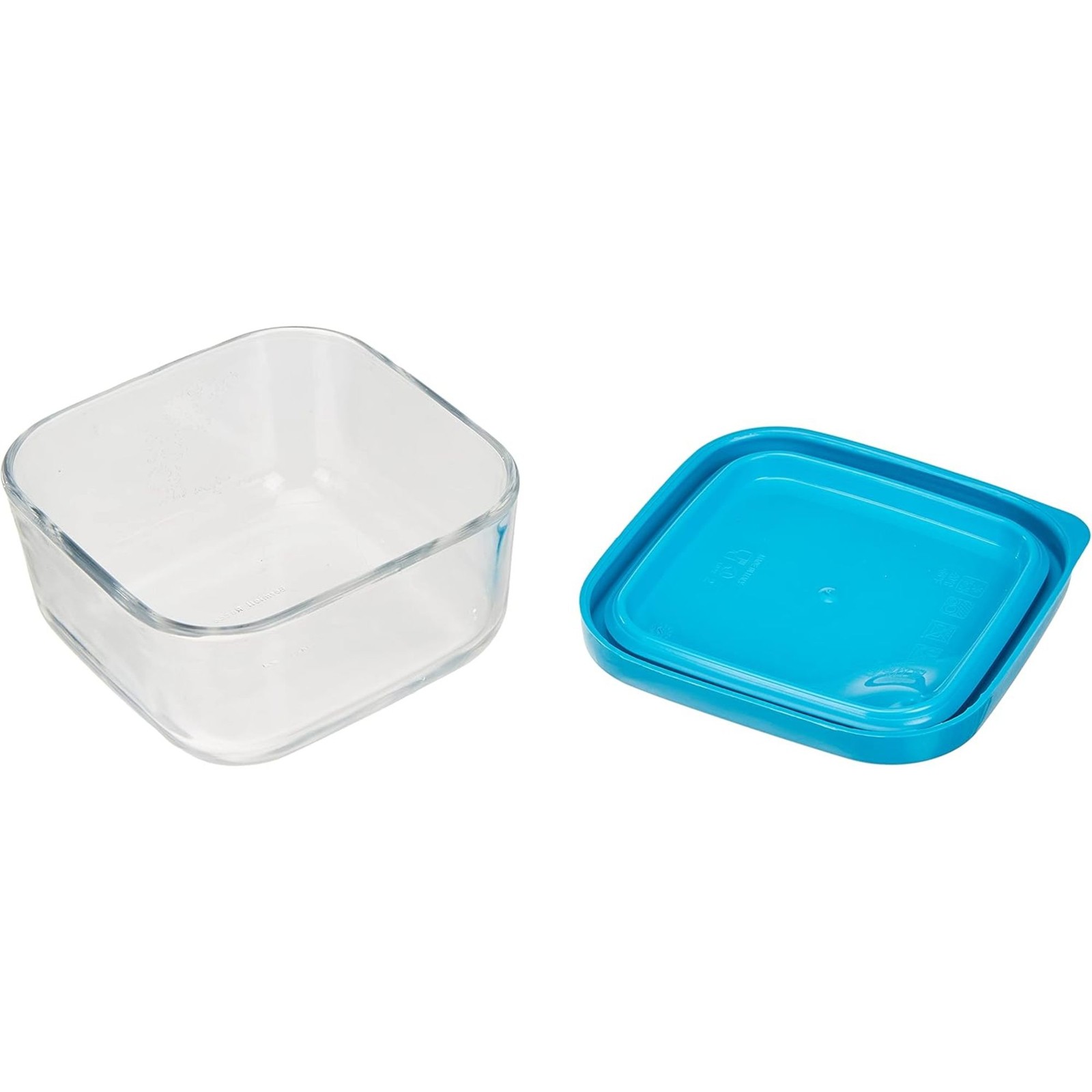 Bormioli Rocco Frigoverre 11.75 oz Square Glass Container with Lid – Italy Made