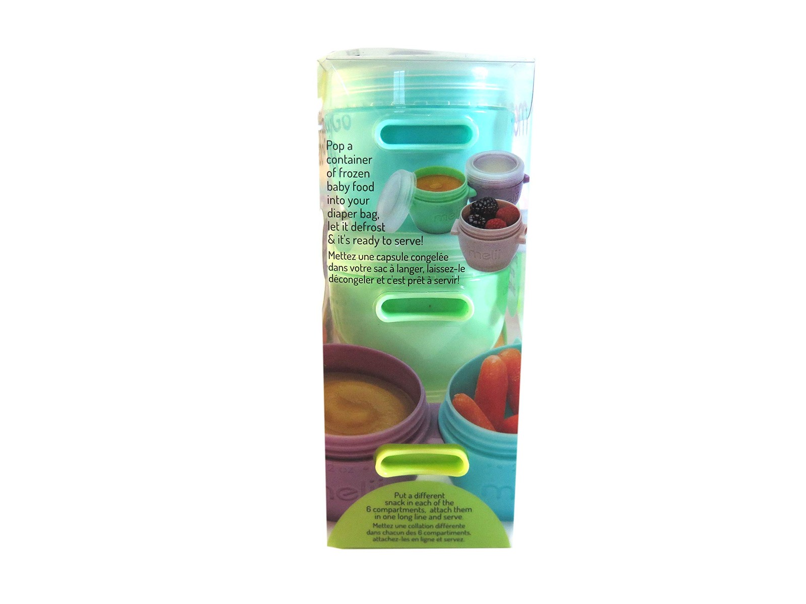 melii Snap & Go Baby Food Storage Containers | 6 Count (Pack of 1), Original