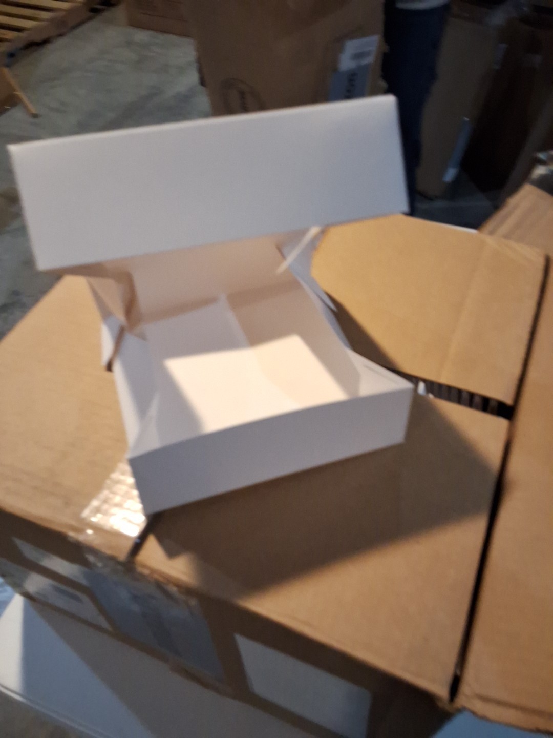 White 8x8x2.5 Food Storage Container for Baked with Cellophane Window (200)