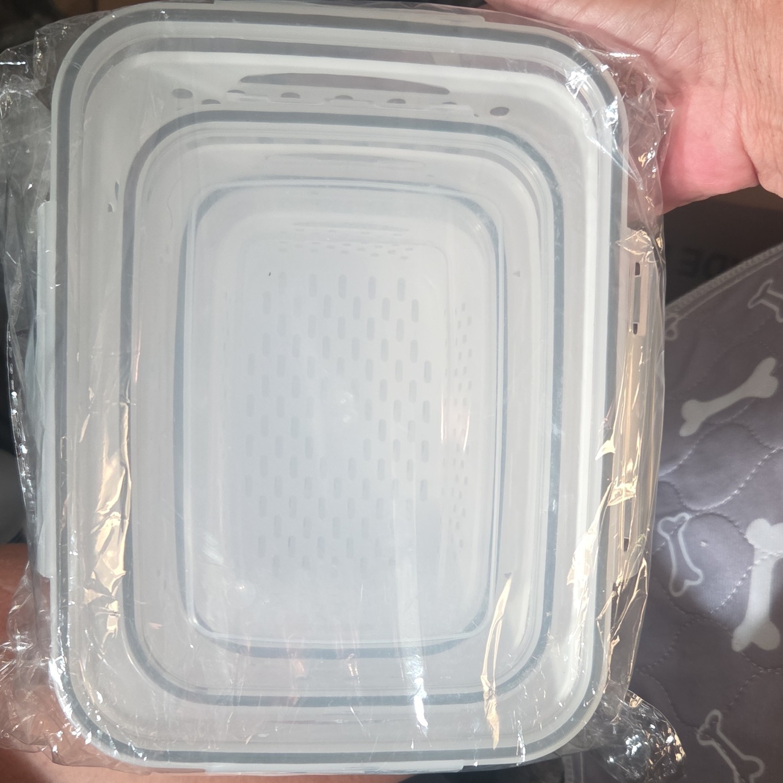 Rectangular Plastic Storage Container 7.4 Cup Snap Lid w/ Insert 3 SIZES
