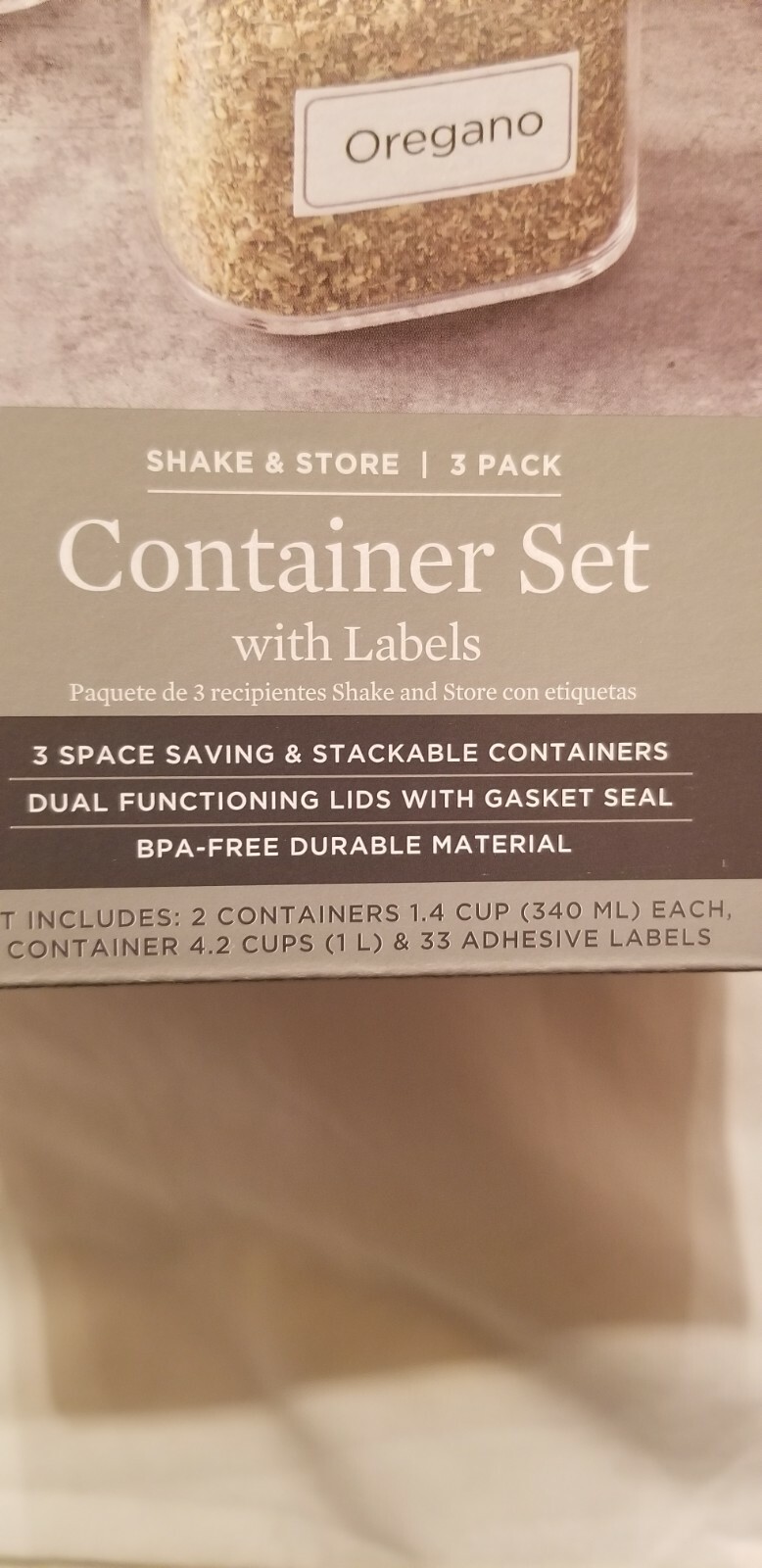 Better Homes And Gardens 3 Piece Plastic Canister Set NEW
